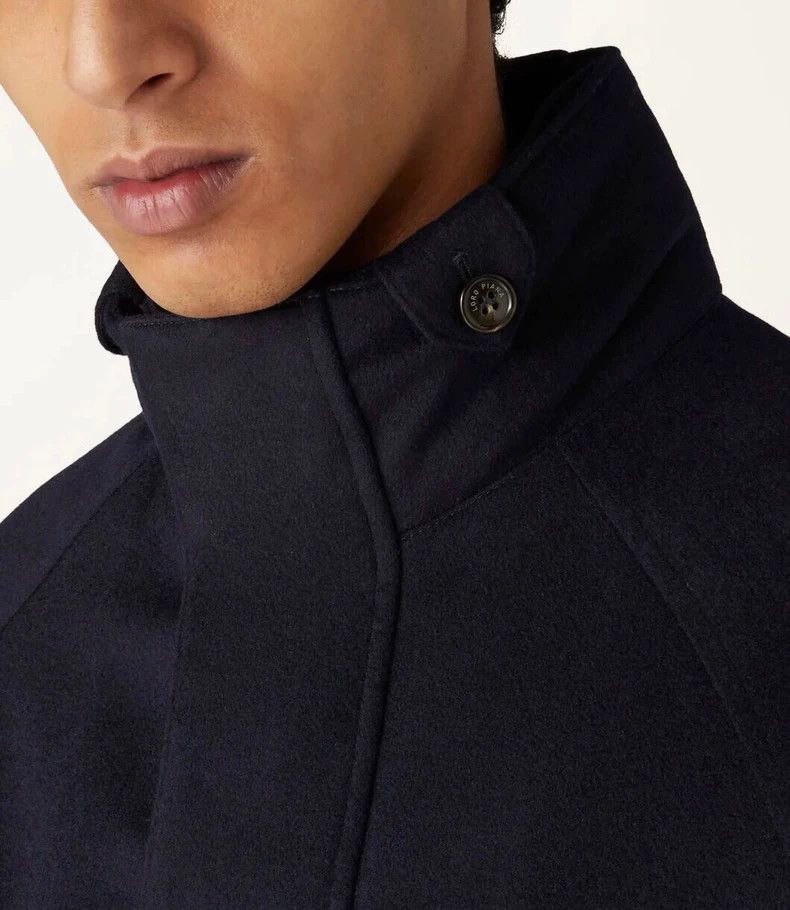 Loro Piana LORO PIANA Sheepskin coat, navy blue Size US L / EU 52-54 / 3 - 1 Thumbnail