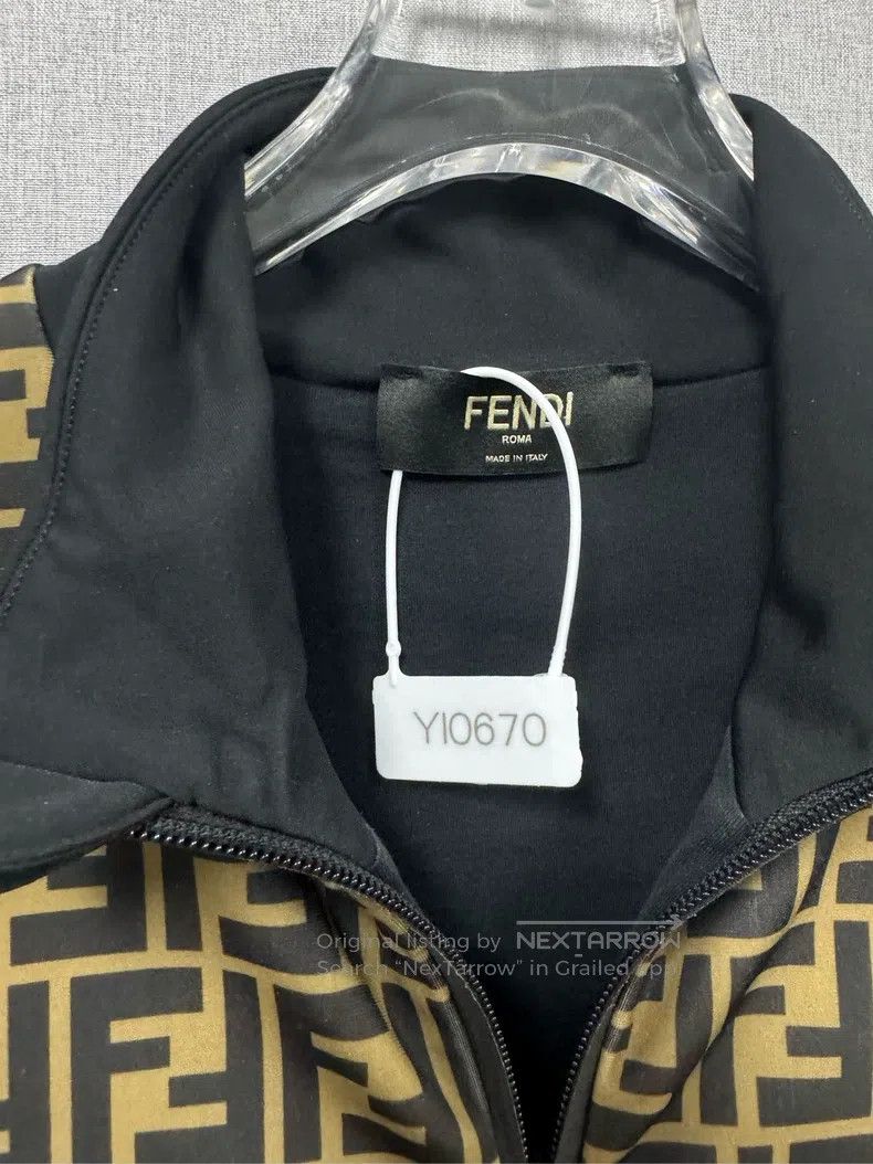 Fendi Fendi Full Print Brown Jacket Size US M / EU 48-50 / 2 - 8 Thumbnail