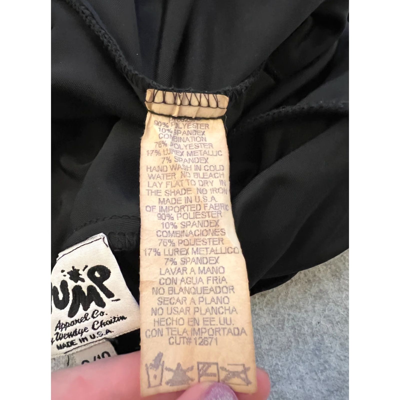 Vintage Jump By Wendy Chaitin Maxi Evening Dress Black Glitter Crossback Size 9/10 Womens/Mens? Size M / US 6-8 / IT 42-44 - 3 Thumbnail