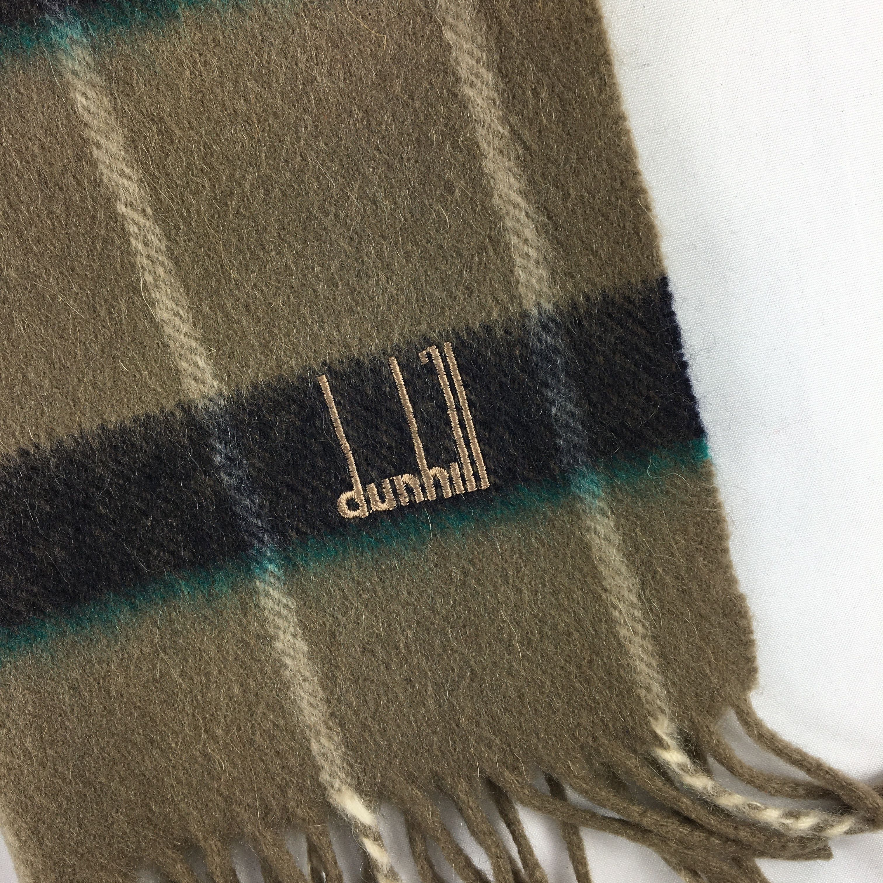 Alfred Dunhill Vintage Alfred Dunhill Scarf Muffler Cashmere Scarves Size ONE SIZE - 4 Thumbnail