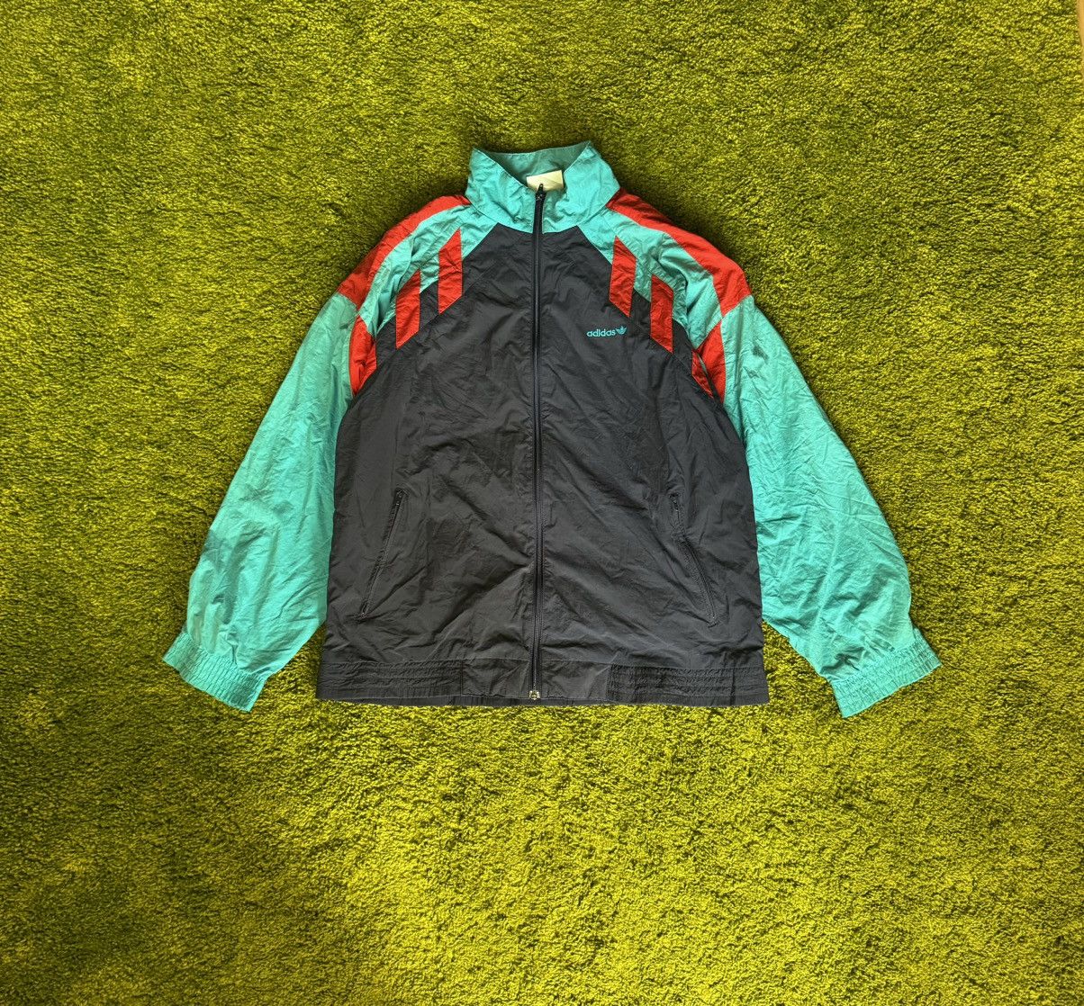 Adidas × Vintage Adidas 90s vintage coloured track jacket Size US L / EU 52-54 / 3 - 1 Thumbnail
