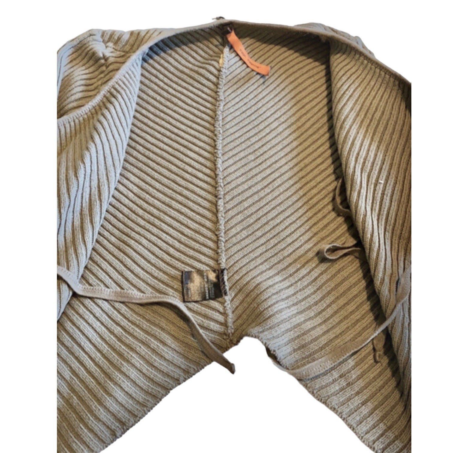 Cop Copine The Cop Copine Neutral Ribbon Asymmetrical Wrap Around Sweat Size ONE SIZE - 8 Thumbnail
