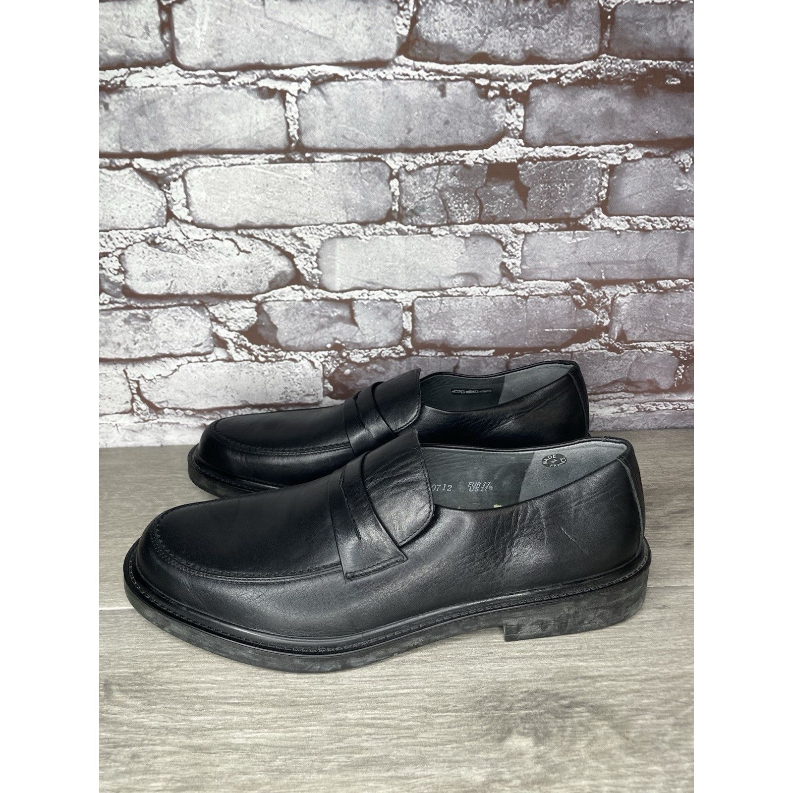 Mephisto Mephisto Black Leather Penny Loafers Slip on Comfort Shoes M Size US 11.5 / EU 44-45 - 6 Thumbnail