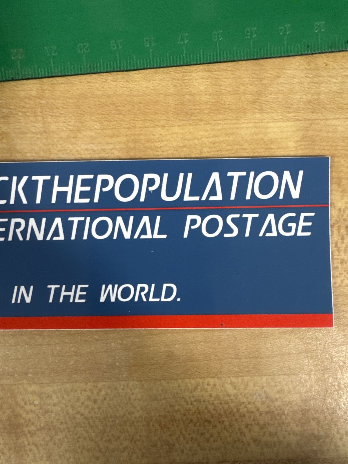 Fuck The Population FTP International Postage USPS Sticker Size ONE SIZE - 3 Thumbnail