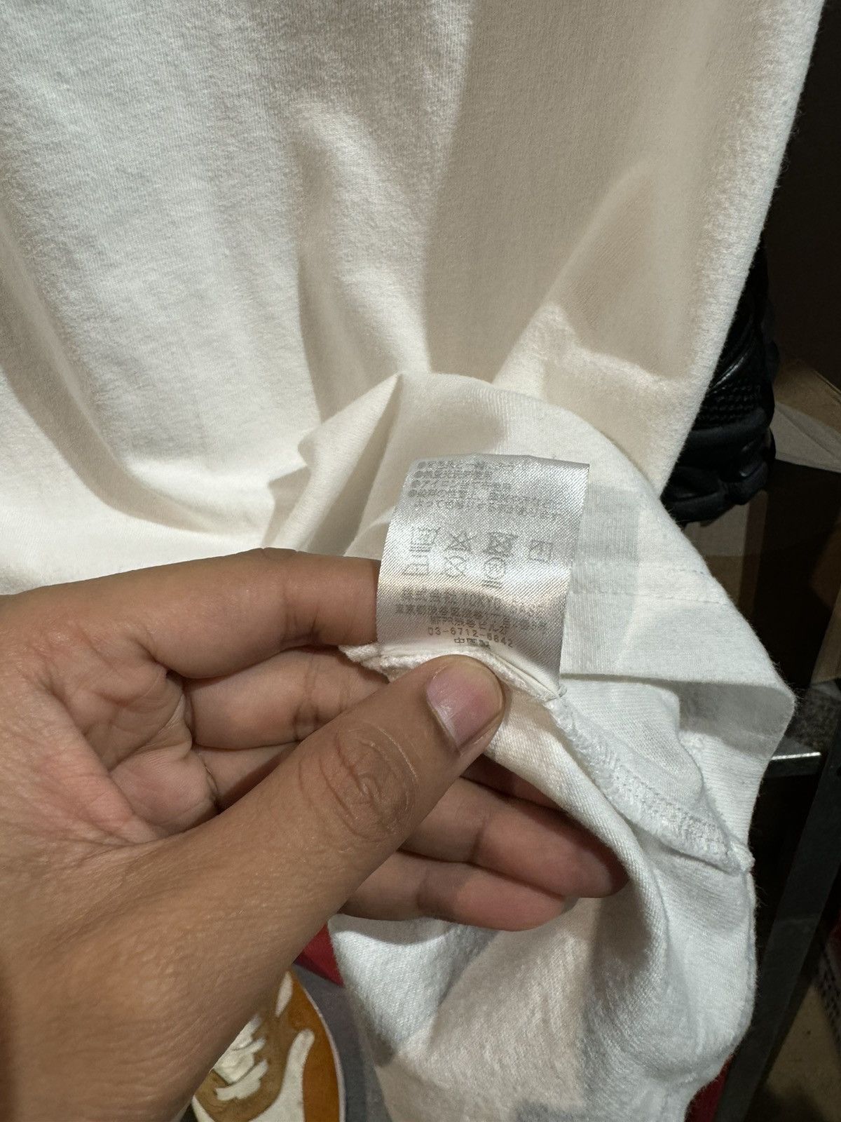 If Six Was Nine × Number (N)ine Number (N)ine Ripoff Fender Spellout Pocket White Tee Size US L / EU 52-54 / 3 - 6 Thumbnail