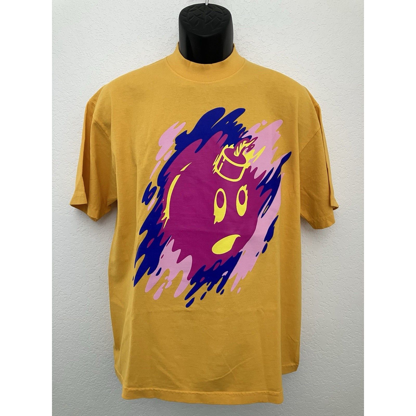 The Hundreds The Hundreds Adam Bomb Mock Neck Neon Splatter T-Shirt Yello Size US M / EU 48-50 / 2 - 1 Thumbnail