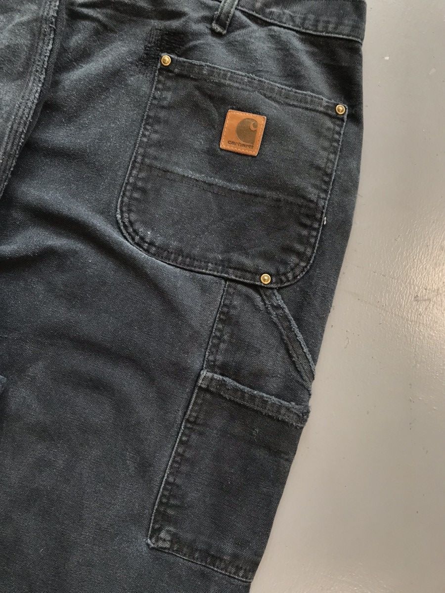 Carhartt × Vintage Vintage Carhartt B136 BLK double knee carpenter denim Size US 42 / EU 58 - 8 Thumbnail