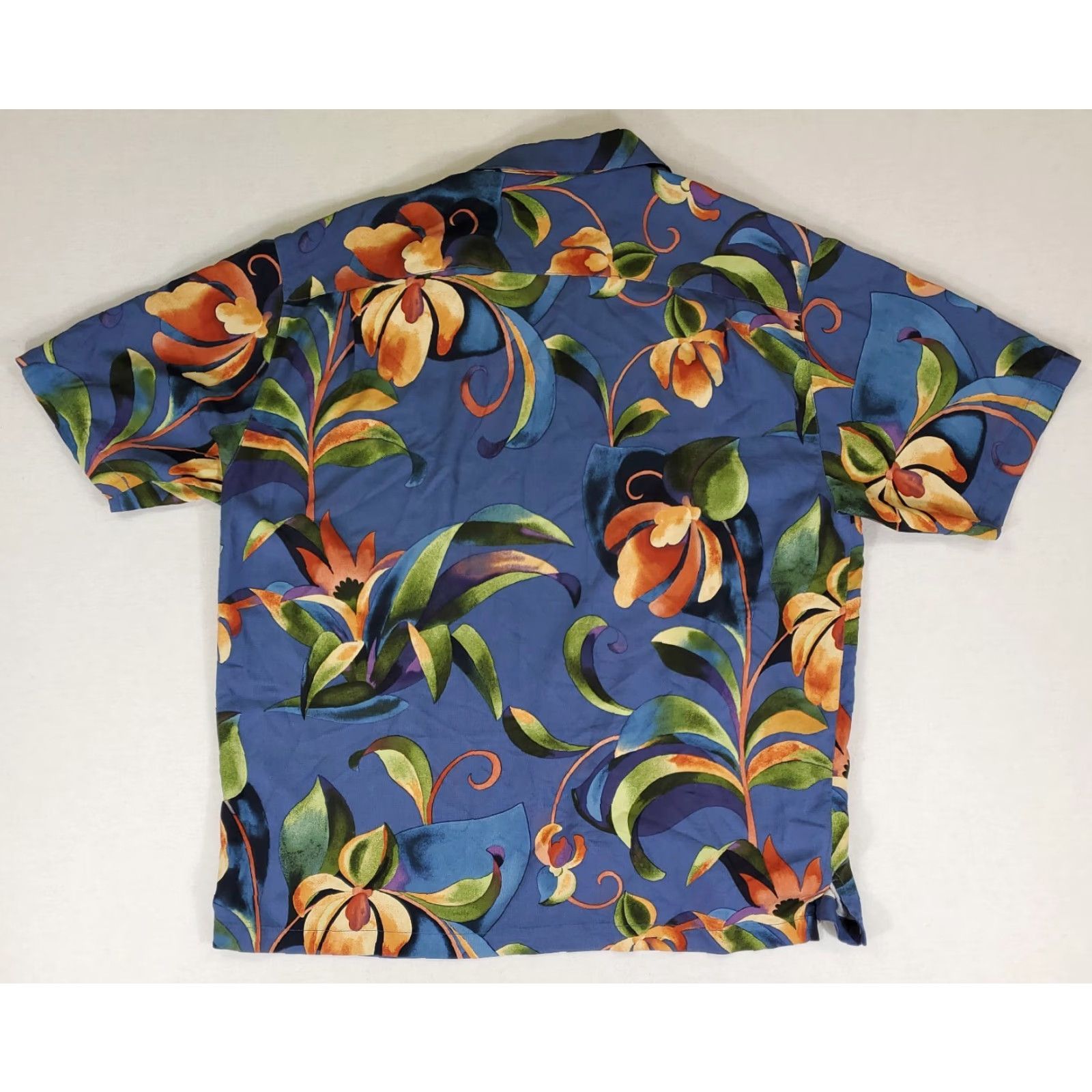 Tommy Bahama Tommy Bahama Shirt Camp Shirt Hawaiian Silk Allover Orchid Print Mens XL Short Sleeve Button-Up Multicolor Size US XL / EU 56 / 4 - 4 Thumbnail