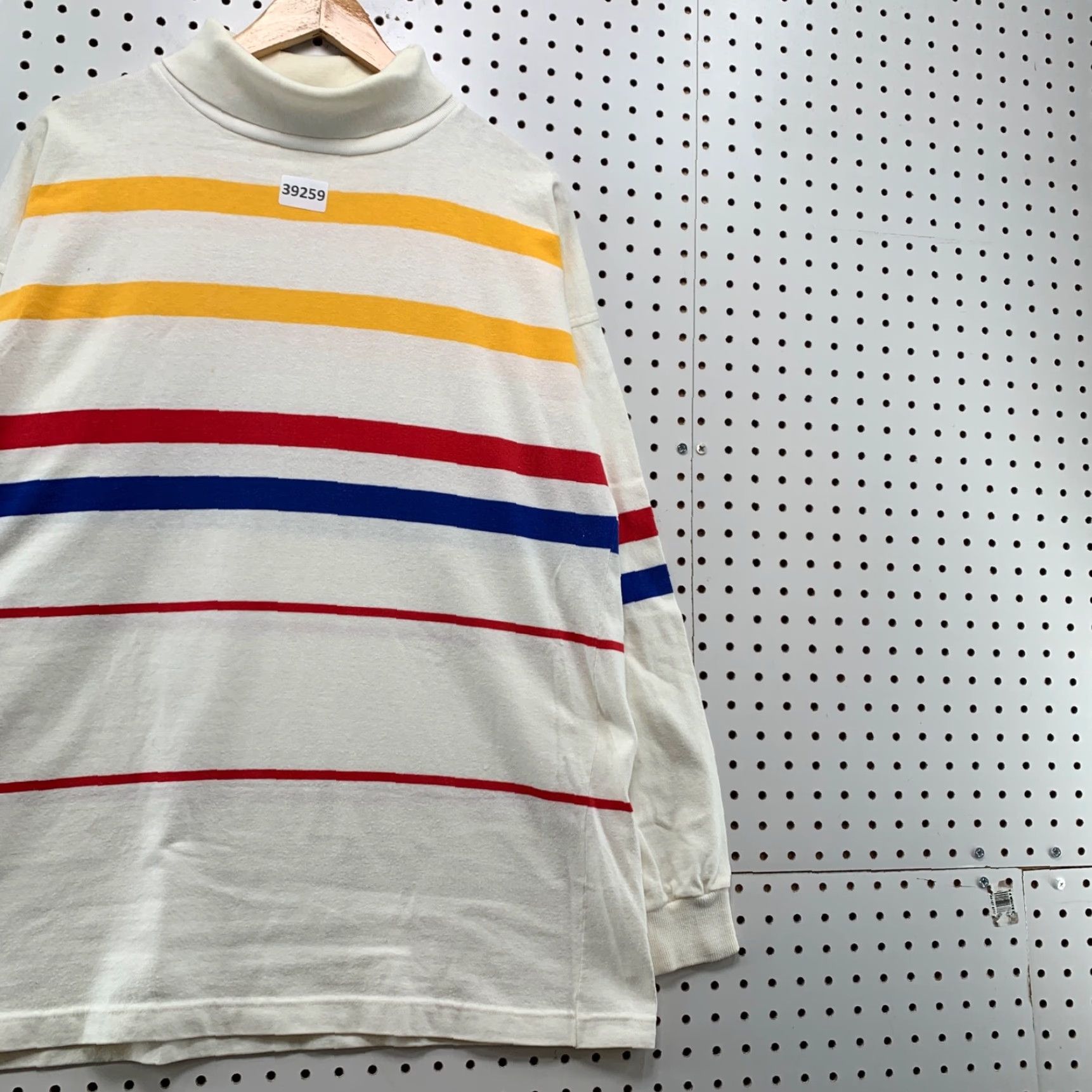 Gant VINTAGE 90s GANT Ruger Turtleneck Shirt Men XL Beige Striped Yellow Made USA Retro Fashion Size US XL / EU 56 / 4 - 4 Thumbnail