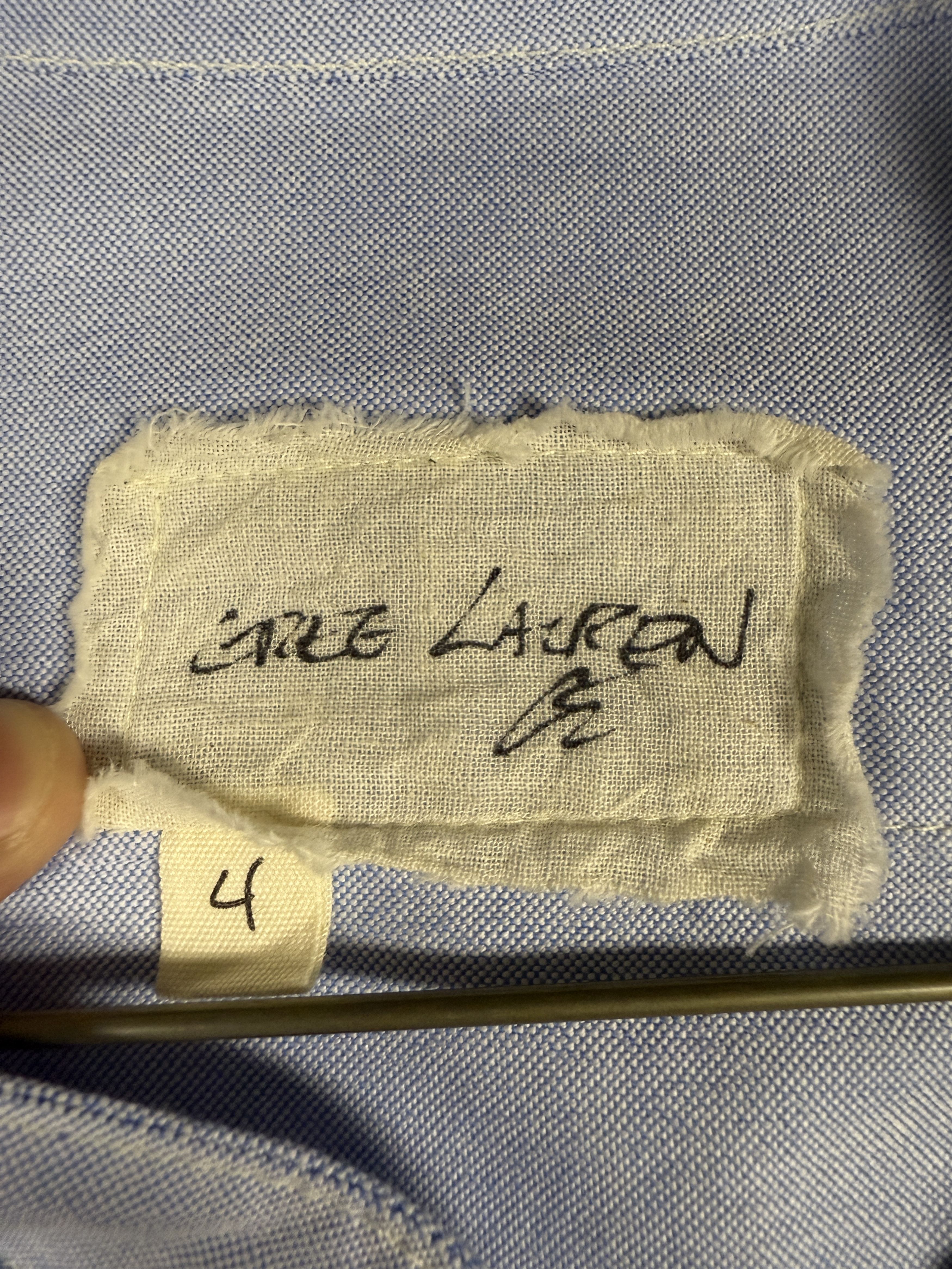 Greg Lauren $625 Greg Lauren Oxford Studio Shirt Size US XL / EU 56 / 4 - 8 Thumbnail