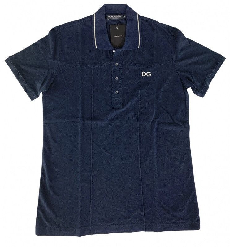 Dolce & Gabbana Dolce & Gabbana 🇮🇹 blue logo resort polo shirt XL NWT Size US XL / EU 56 / 4 - 1 Thumbnail