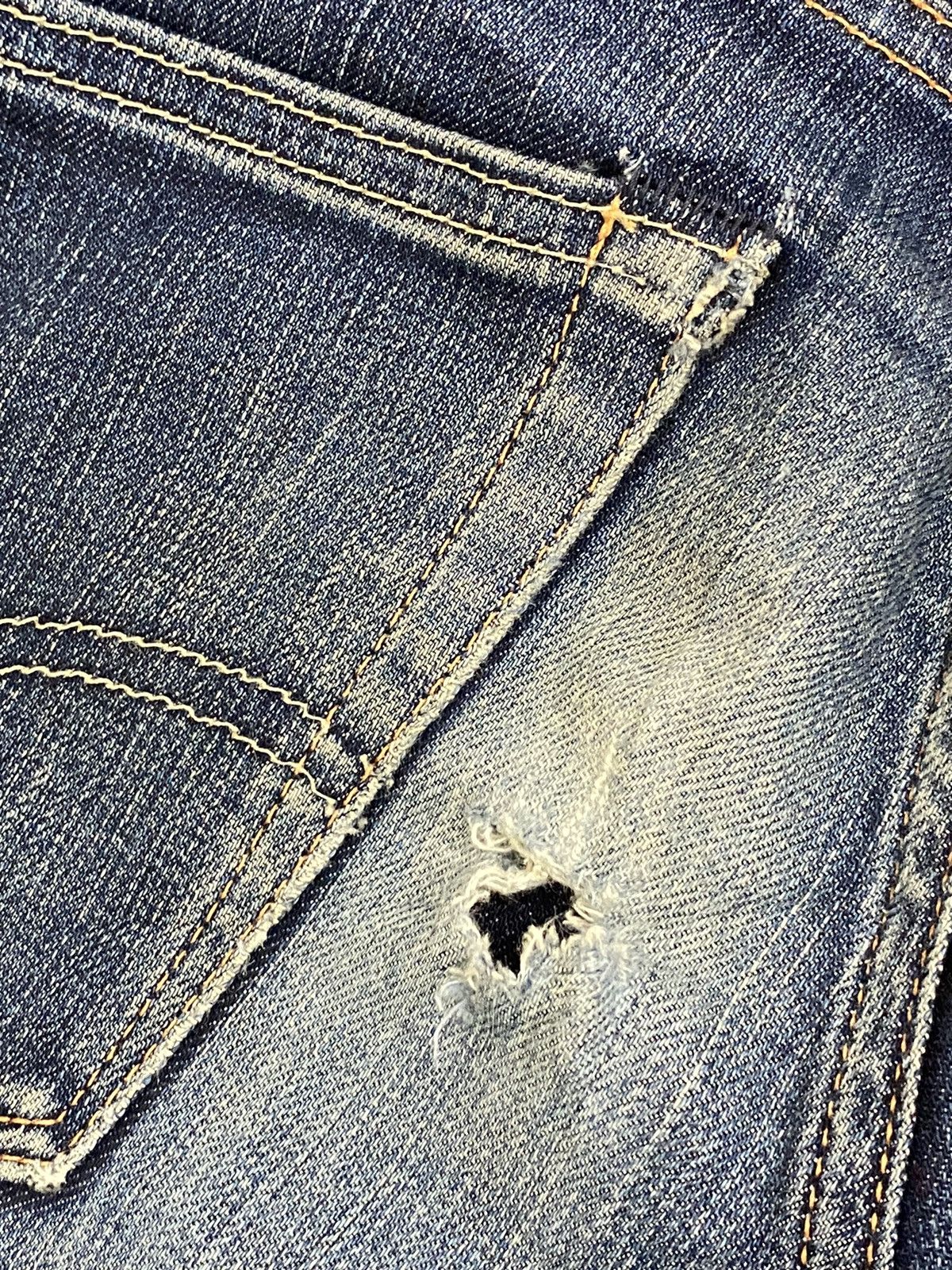 Japanese Brand × Levi's Levis 508 K445 Blue Jean Washed Distress Slim Fit Style Size US 31 - 13 Thumbnail