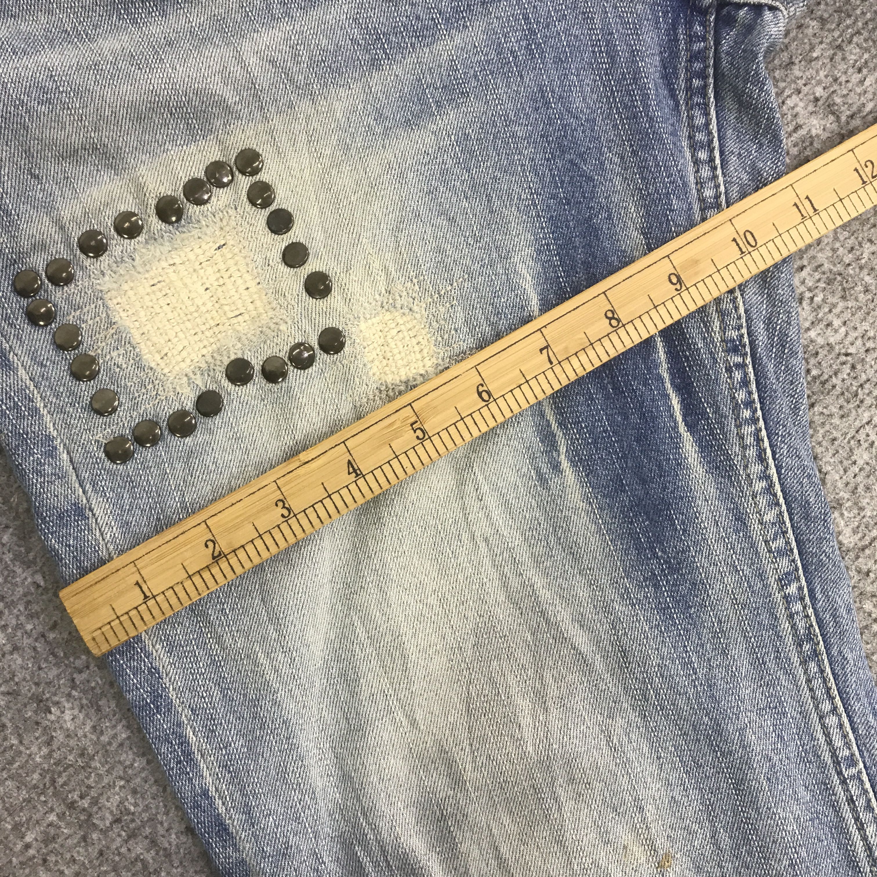 PPFM PPFM JAPAN RIPPE DISTRESSED DENIM PANTS K130B17 Size US 32 / EU 48 - 9 Thumbnail