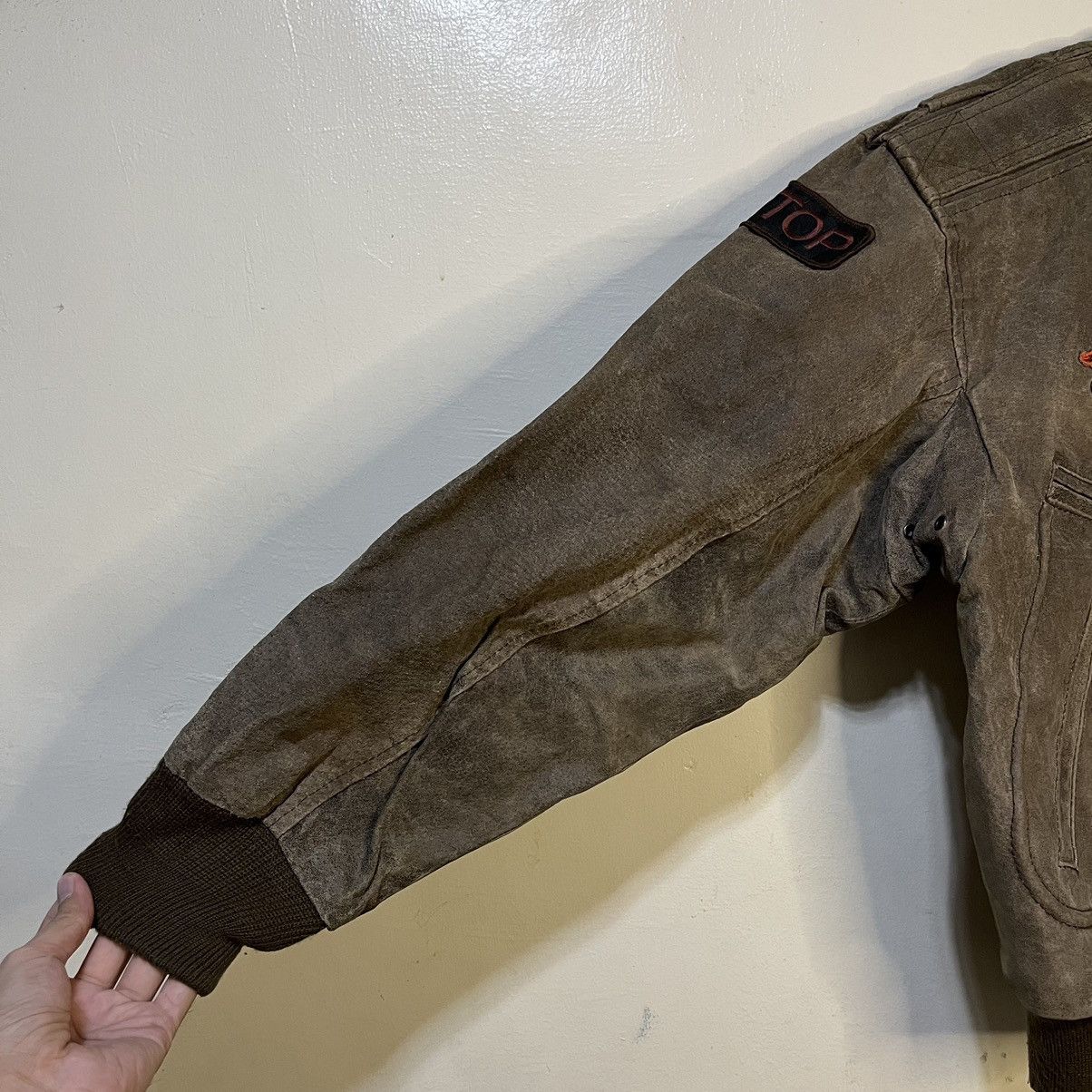 Vintage 1990's Phase 2 U.S Military Genuine Leather Flight Jacket Size US XL / EU 56 / 4 - 5 Thumbnail