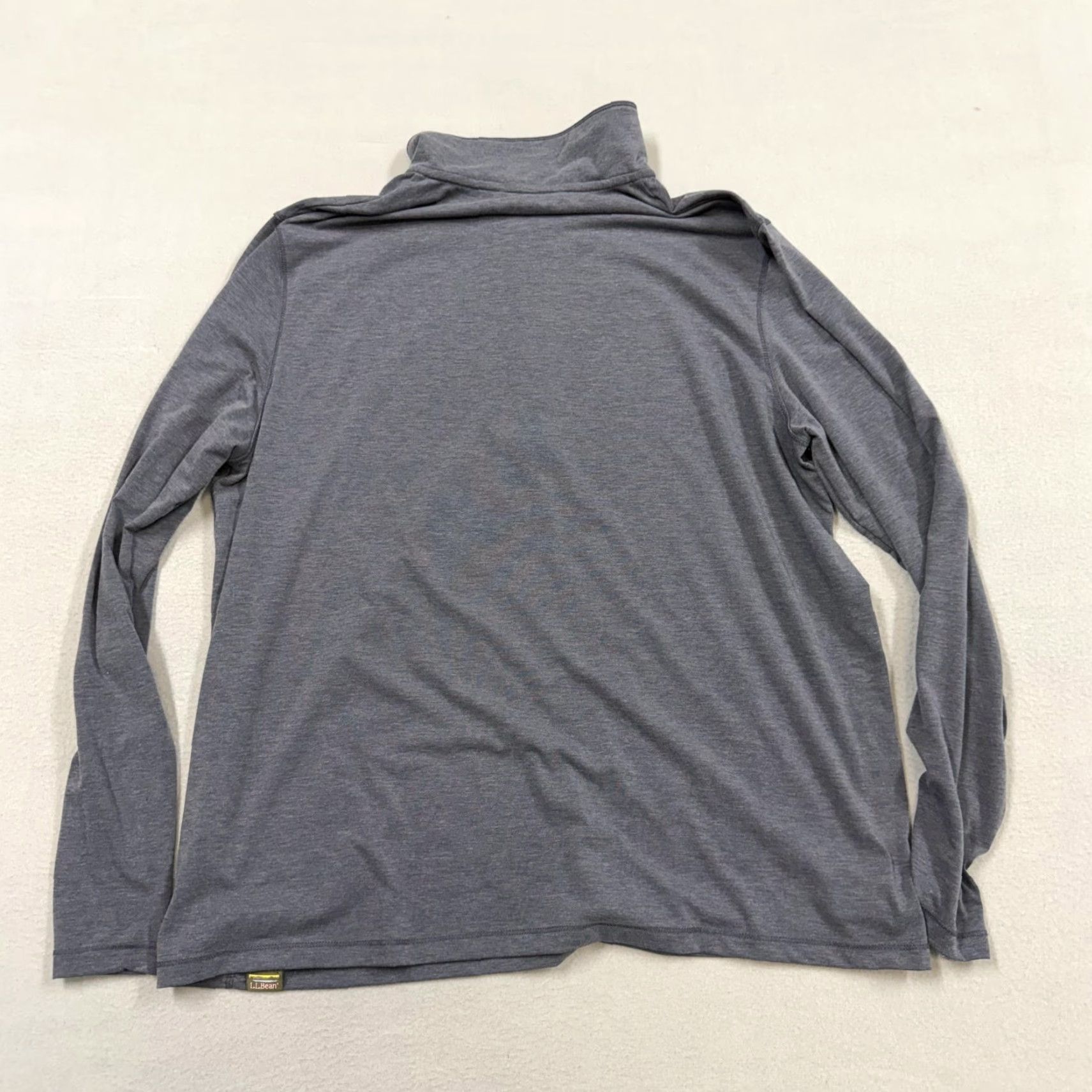 Vintage L.L. Bean Pullover Mens Large Gray 1/4 Zip Long Sleeve Performance Stretch Top Size US L / EU 52-54 / 3 - 4 Thumbnail