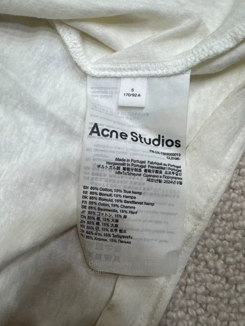 Acne Studios Acne Studios 1996 White Mud Dyed Short Sleeve Size S / US 4 / IT 40 - 3 Thumbnail