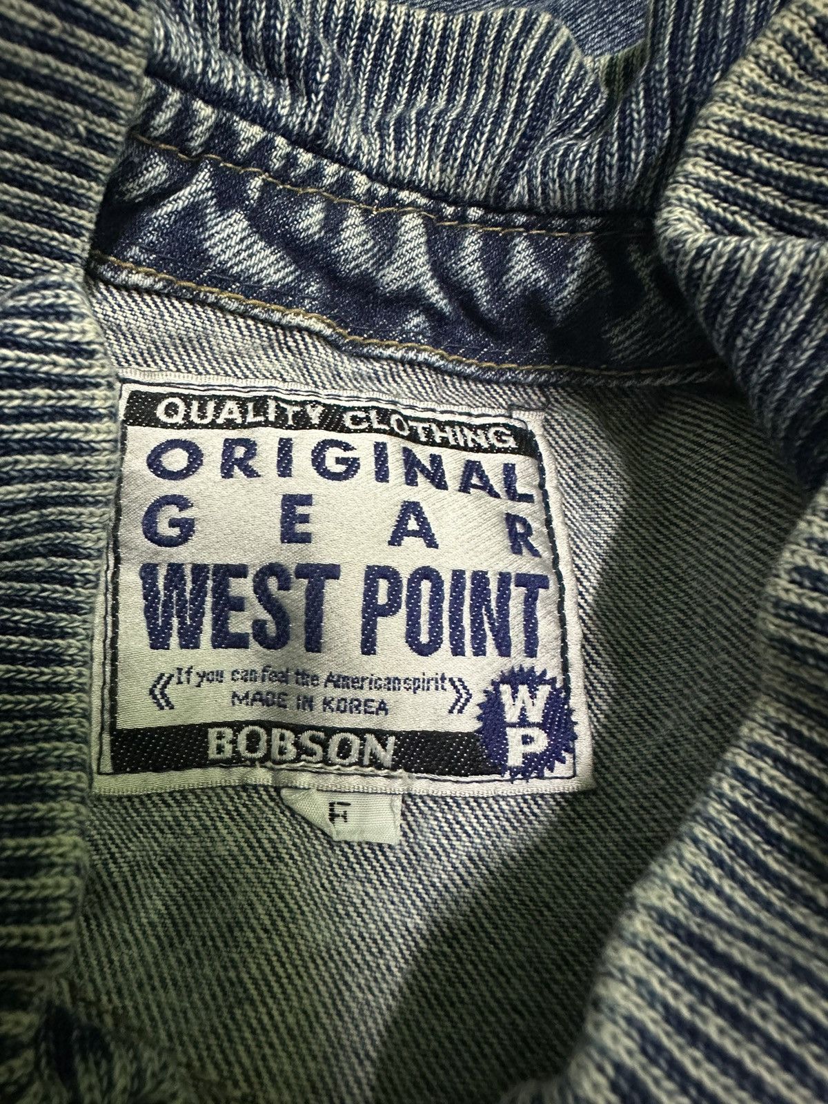 Japanese Brand Vintage Bobson denim bomber jacket Size US L / EU 52-54 / 3 - 7 Thumbnail