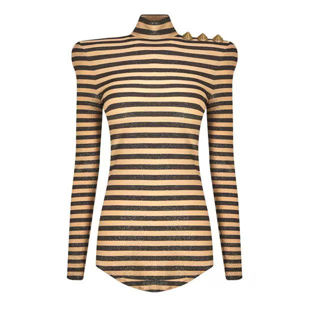Balmain o1g2r1mq0924 T-Shirts in Khaki & Noir Size M / US 6-8 / IT 42-44 - 1 Thumbnail