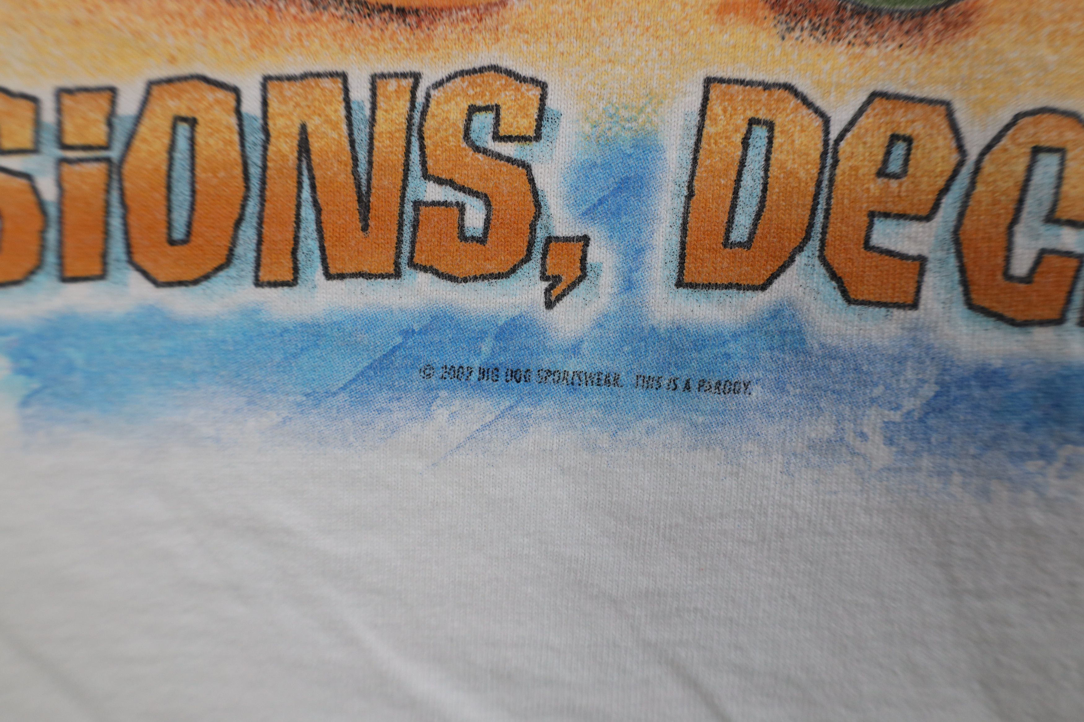 Big Dogs Vintage Y2K 2002 Big Dogs Off Decisions Beer Beach T-Shirt Size US XXL / EU 58 / 5 - 10 Thumbnail