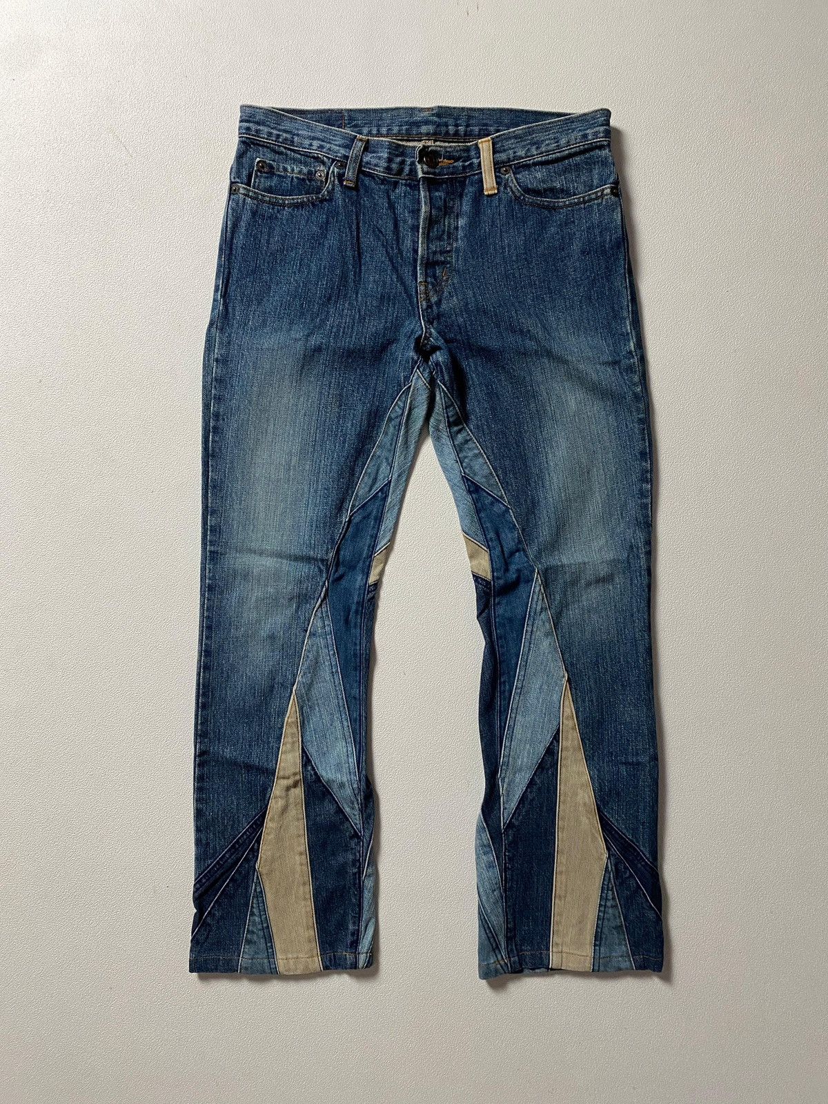 Hysteric Glamour Hysteric Glamour ‘Patchwork’ Flared Leg Denim Size US 30 / EU 46 - 2 Thumbnail