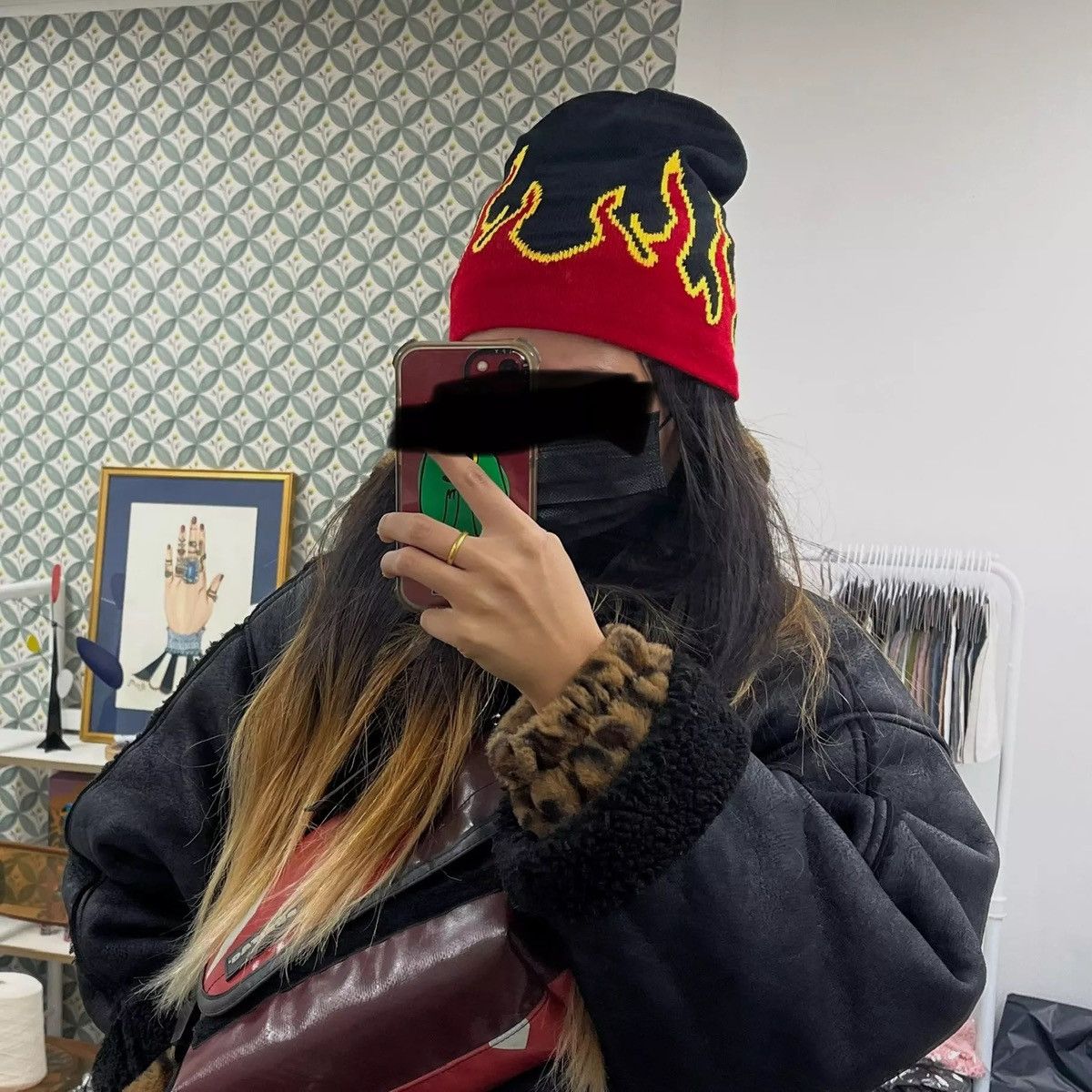 Japanese Brand Flame Beanie Size ONE SIZE - 1 Thumbnail