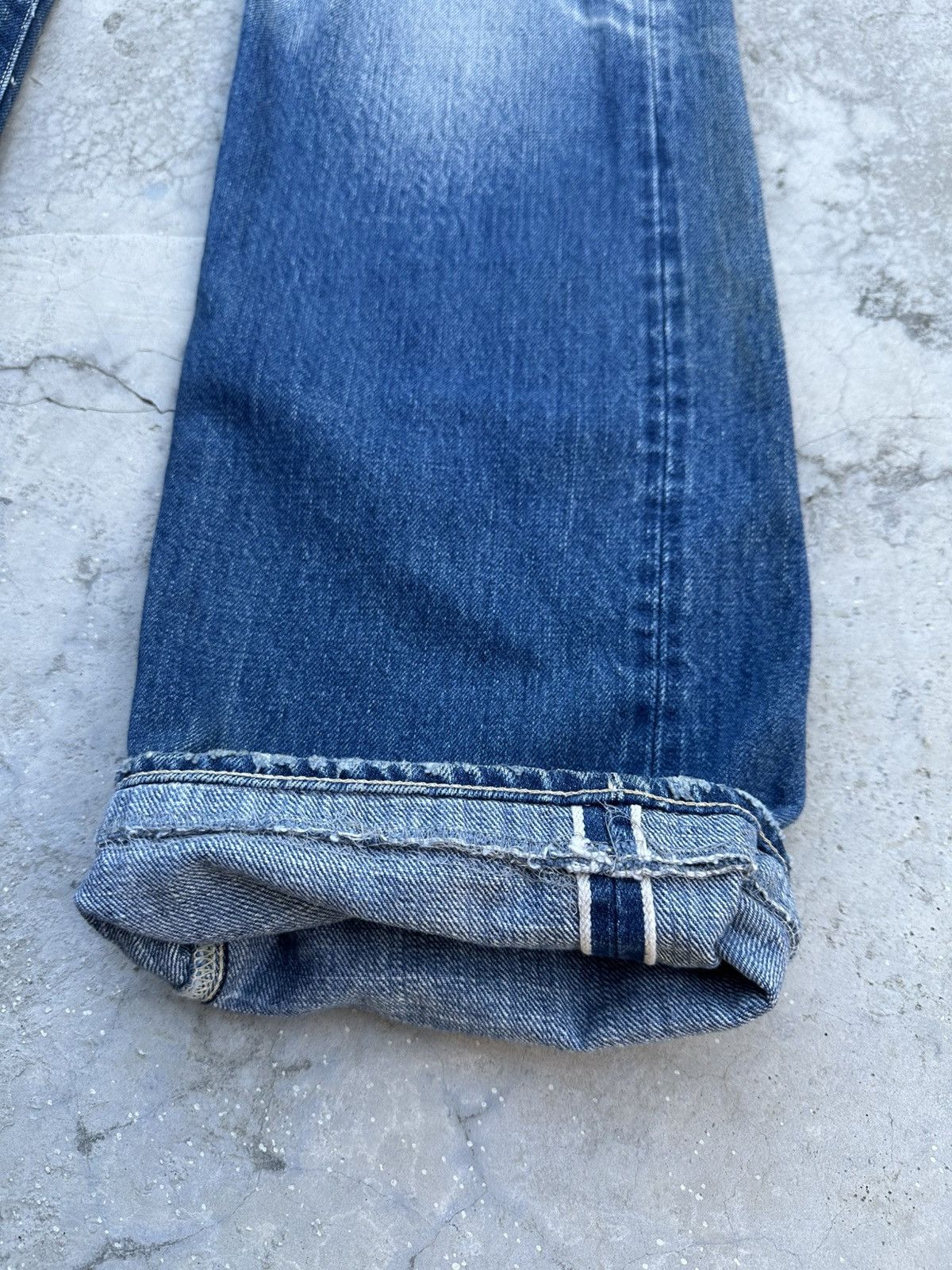 Freewheelers Vtg Japanese Brand Dope & Drakkar Selvedge Patina Denim Jean Size US 32 / EU 48 - 4 Thumbnail