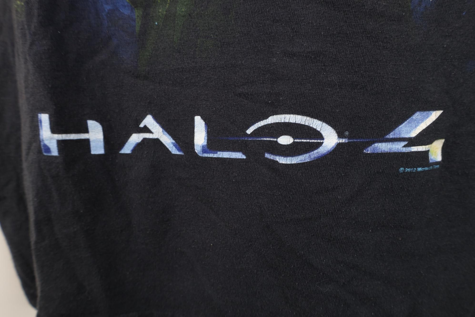 Vintage Vintage Y2K Microsoft Halo 4 Video Game Gamer T-Shirt Black Size US L / EU 52-54 / 3 - 5 Thumbnail