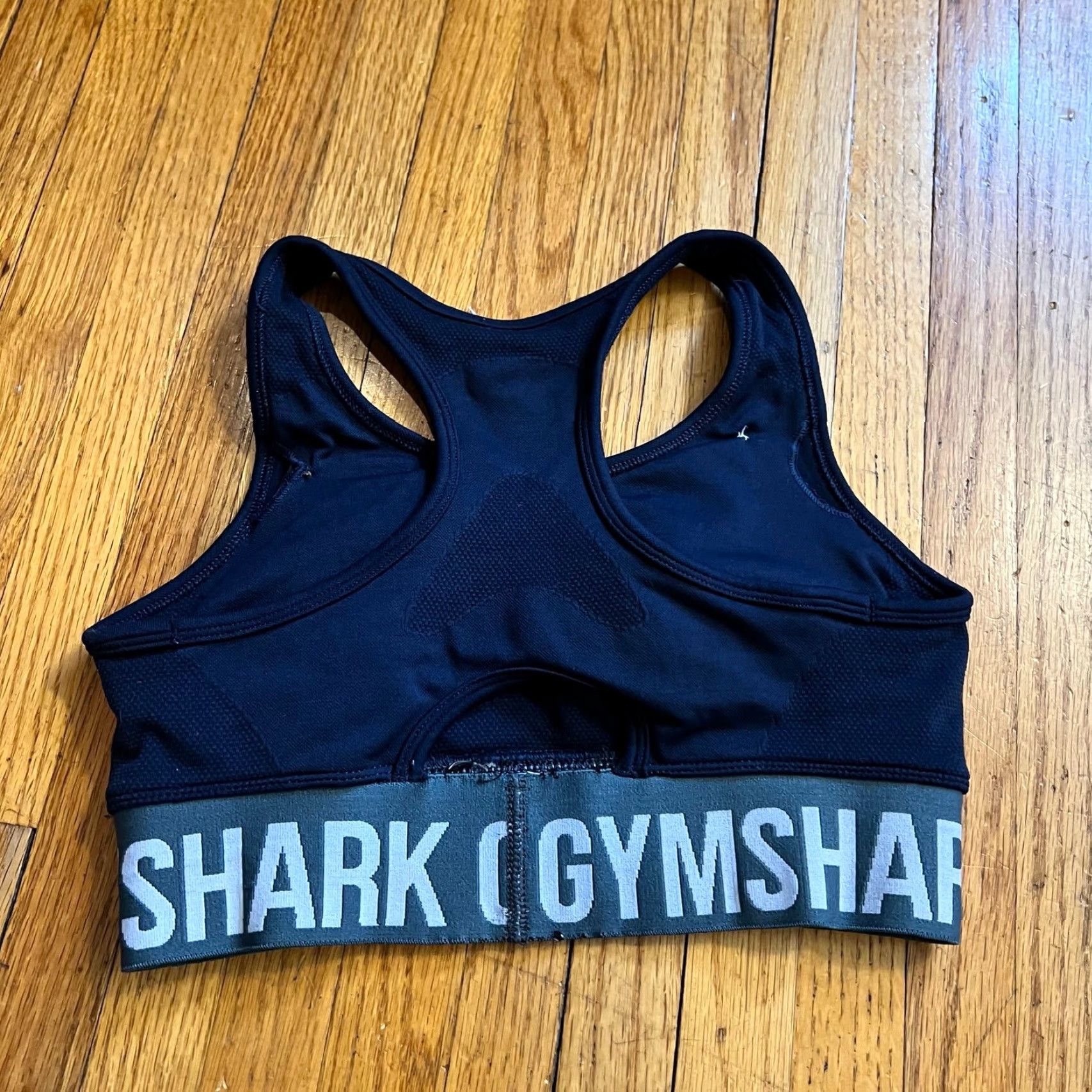 Gymshark Gymshark Sports Bra Womens S Black Logo Band Running Size ONE SIZE - 2 Thumbnail