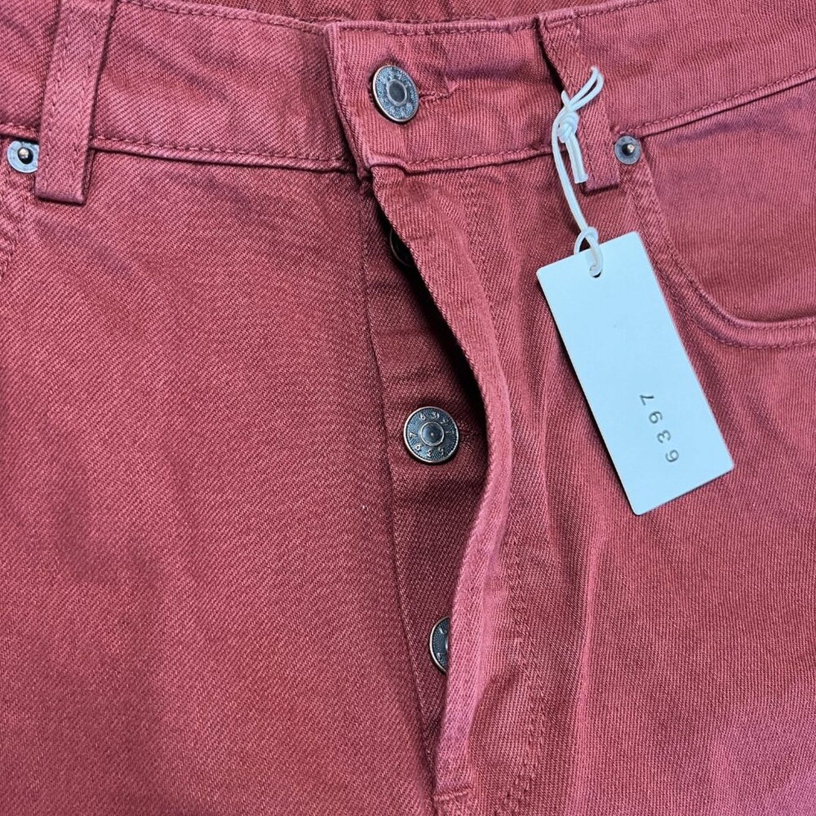 6397 6397 Shorty Jeans Brick Red Size 30 NWT ITALY Size 30" / US 8 / IT 44 - 6 Thumbnail