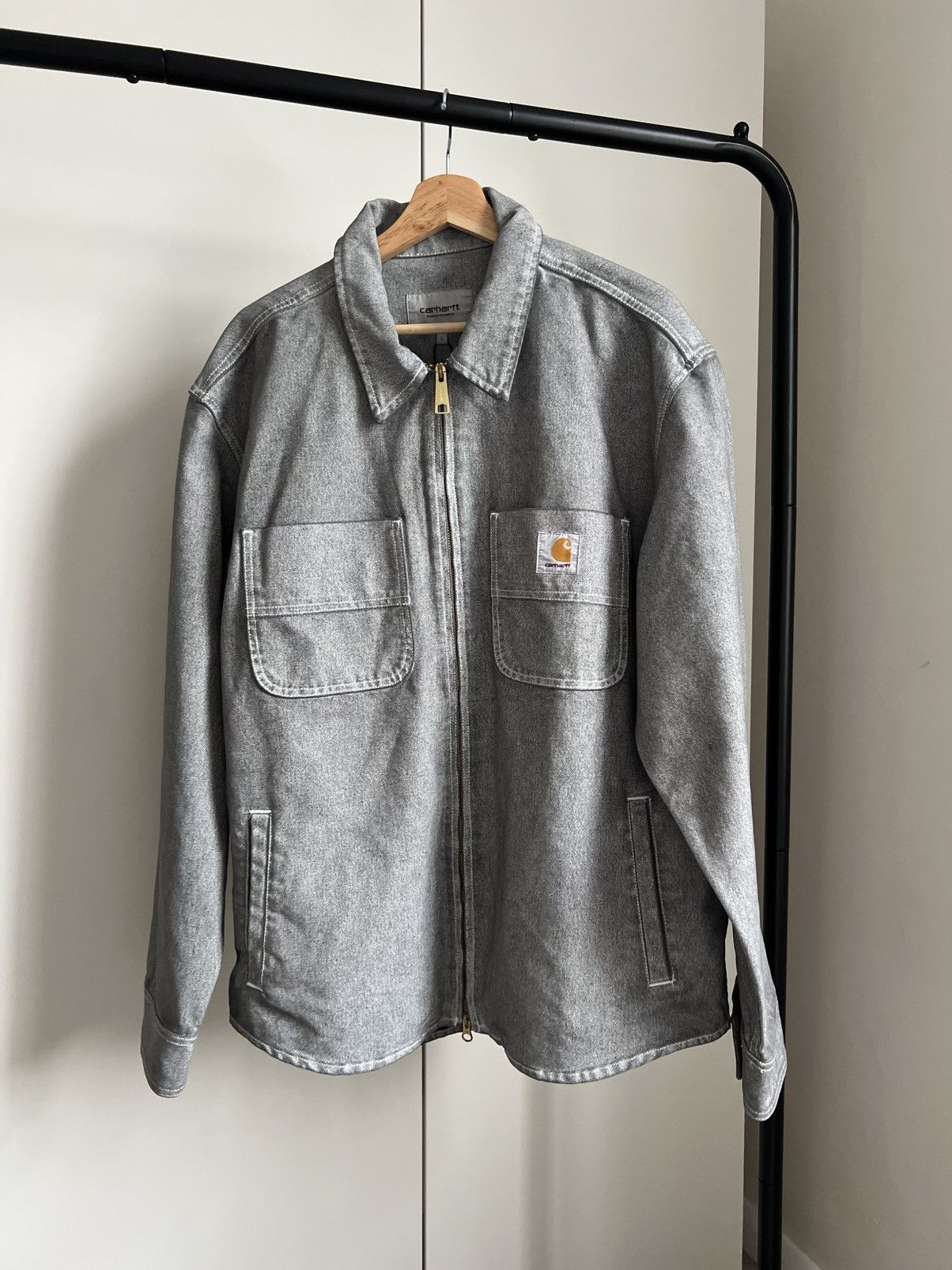 Carhartt Garen Shirt Jacket – Wax/Blacksmith – Size L (NWT)