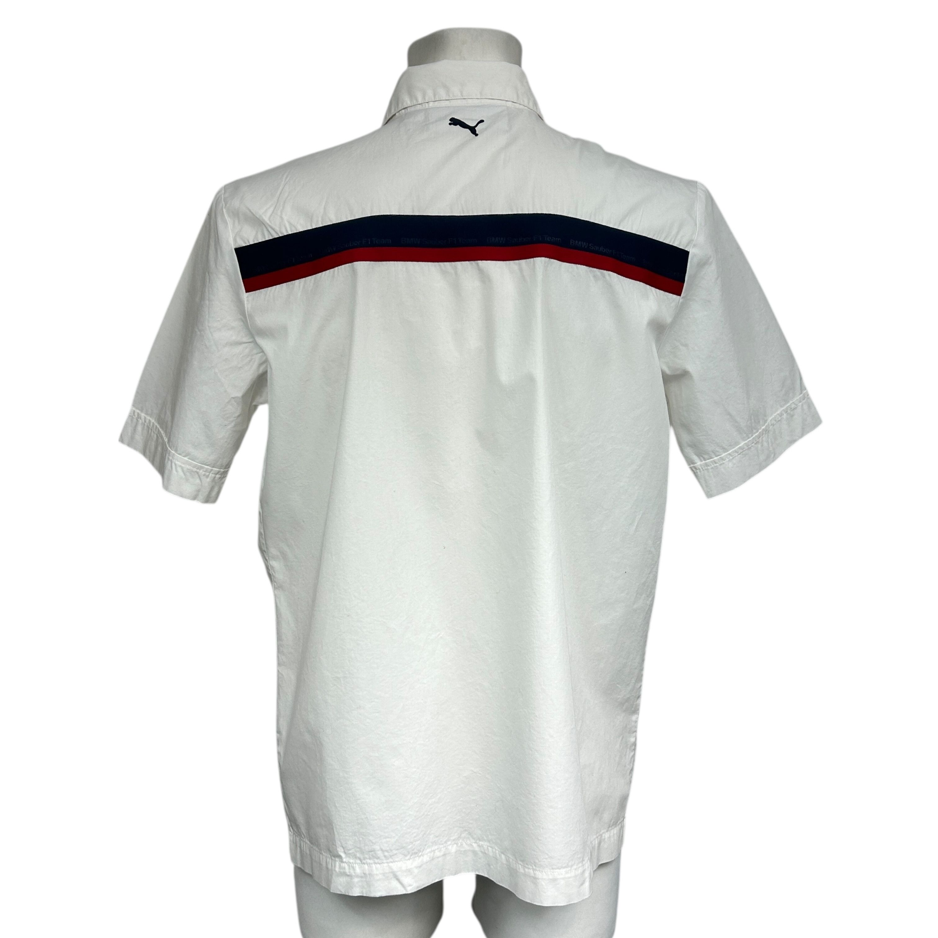 BMW × Formula 1 × Puma BMW Sauber F1 Team Puma White Short Sleeve Shirt Cotton M Size US M / EU 48-50 / 2 - 2 Thumbnail