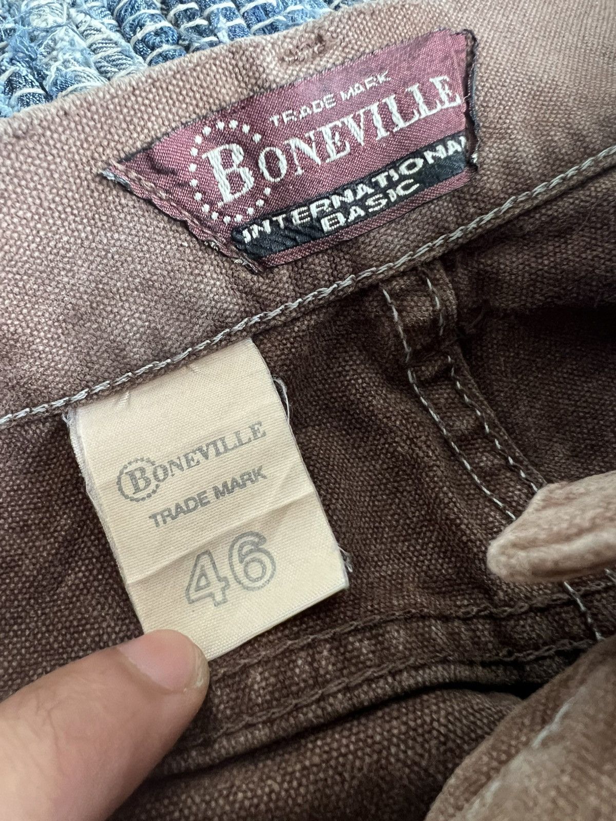 Boneville Vintage 1980s Boneville Massimo Osti OG Duck Canvas Jeans Size US 30 / EU 46 - 11 Thumbnail