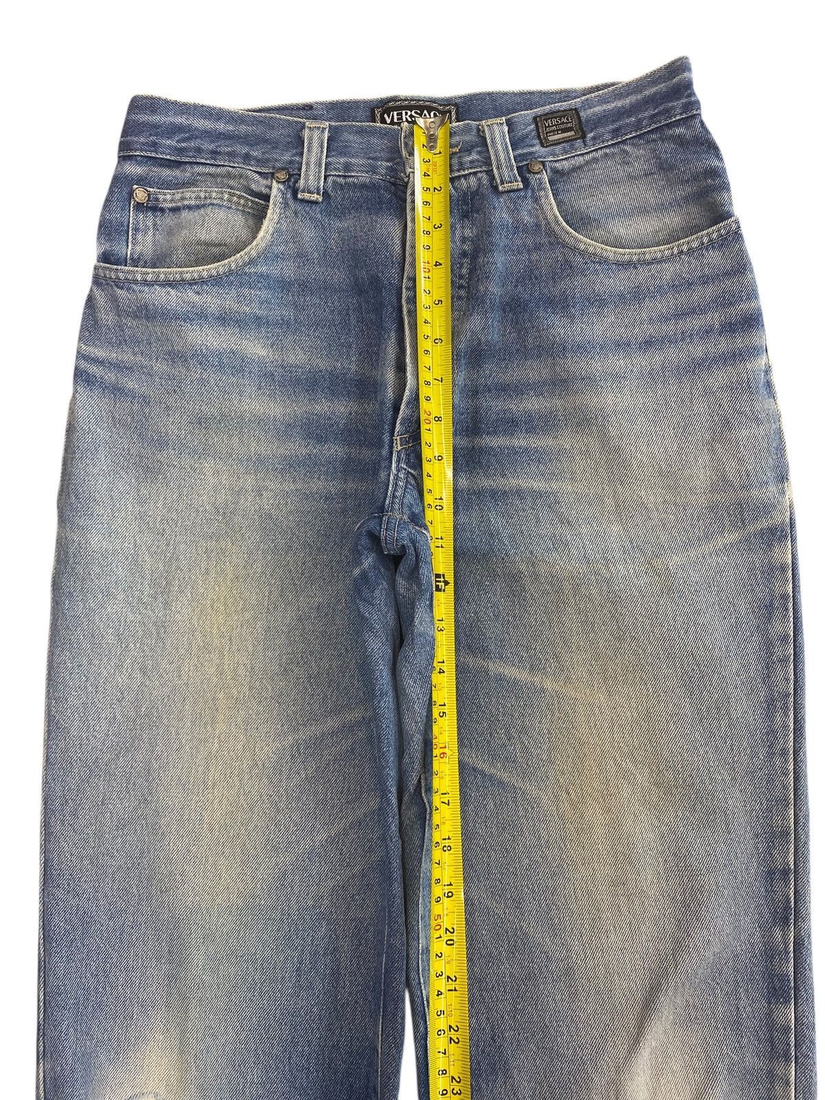 Versace Versace Whiskers Faded Wash Style Bag Ripped Jeans Size US 30 / EU 46 - 6 Thumbnail