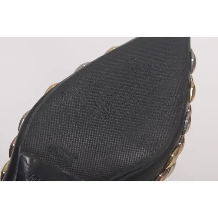 Louis Vuitton Louis Vuitton Black Pointed Toe Heels with Diamond Design - Size US 8 / IT 38 - 5 Thumbnail
