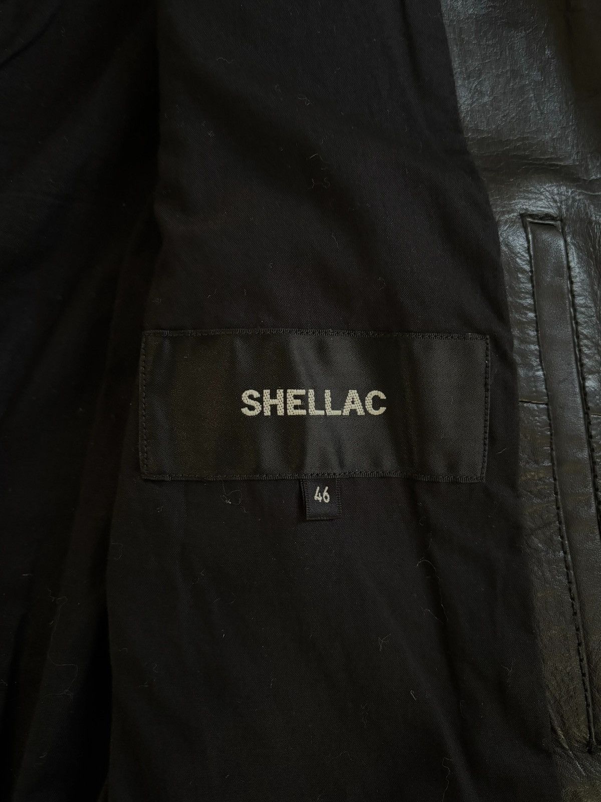 Shellac Shellac detachable sleeves black leather jacket Size US S / EU 44-46 / 1 - 6 Thumbnail
