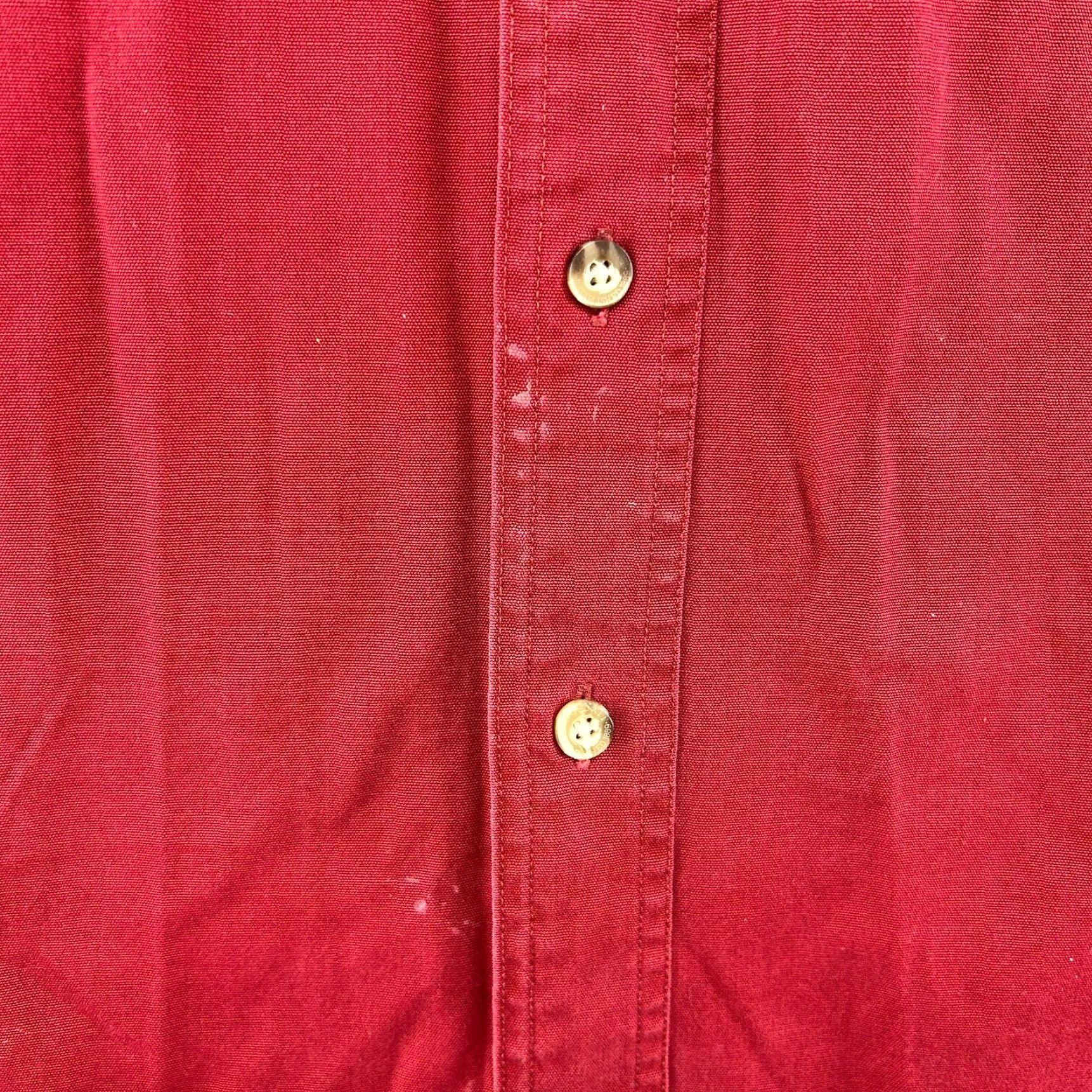 Carhartt VINTAGE Carhartt Shirt Mens L Red Button Up Long Sleeve Solid Canvas Cotton 90s Size US L / EU 52-54 / 3 - 4 Thumbnail