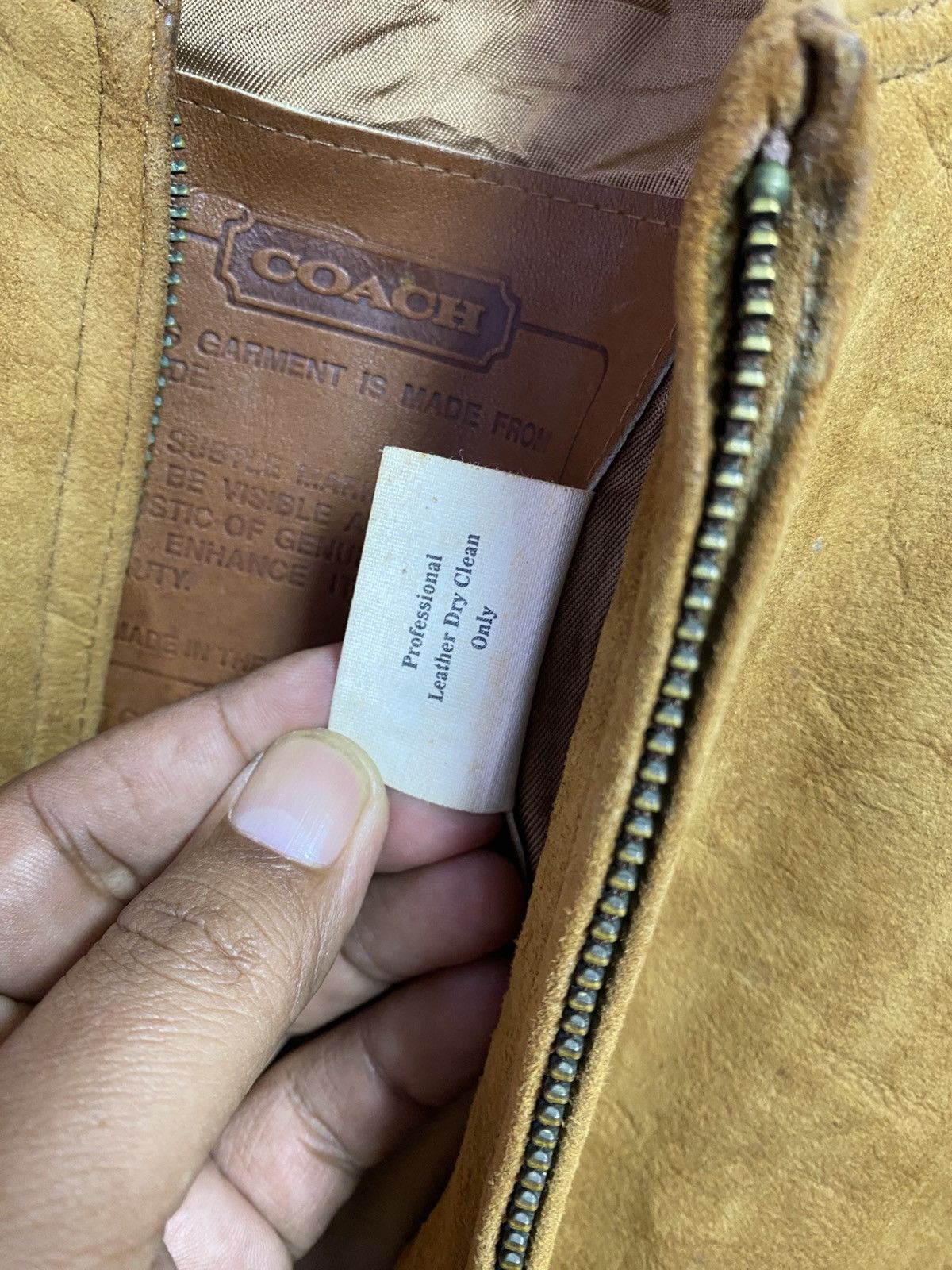 Coach Vintage Coach Suede Leather Bomber Jacket Made in USA Brown Size US S / EU 44-46 / 1 - 6 Thumbnail