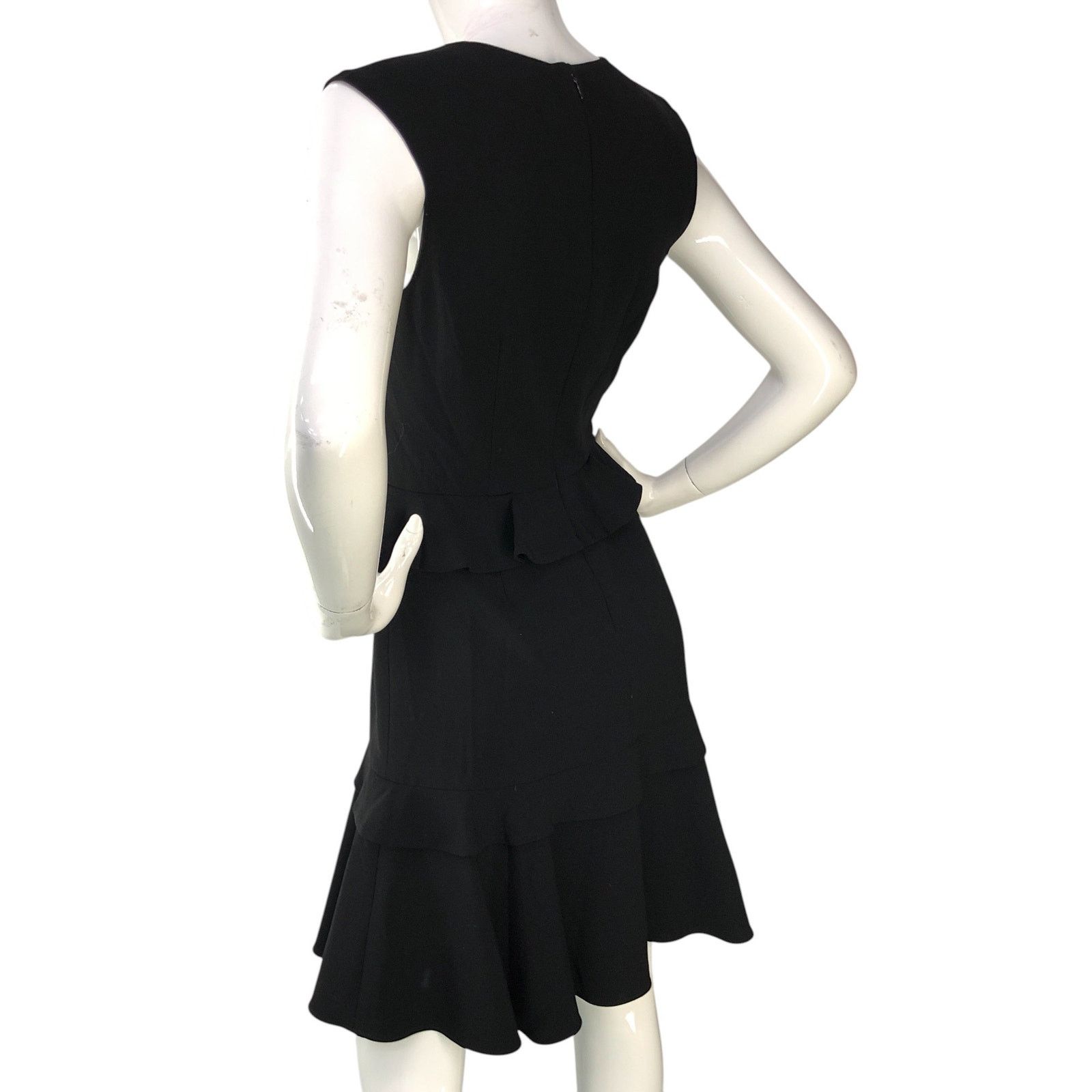Prabal Gurung Prabal Gurung Size 4 Dress Tiered Ruffle V Neck Sleeveless Size S / US 4 / IT 40 - 6 Thumbnail
