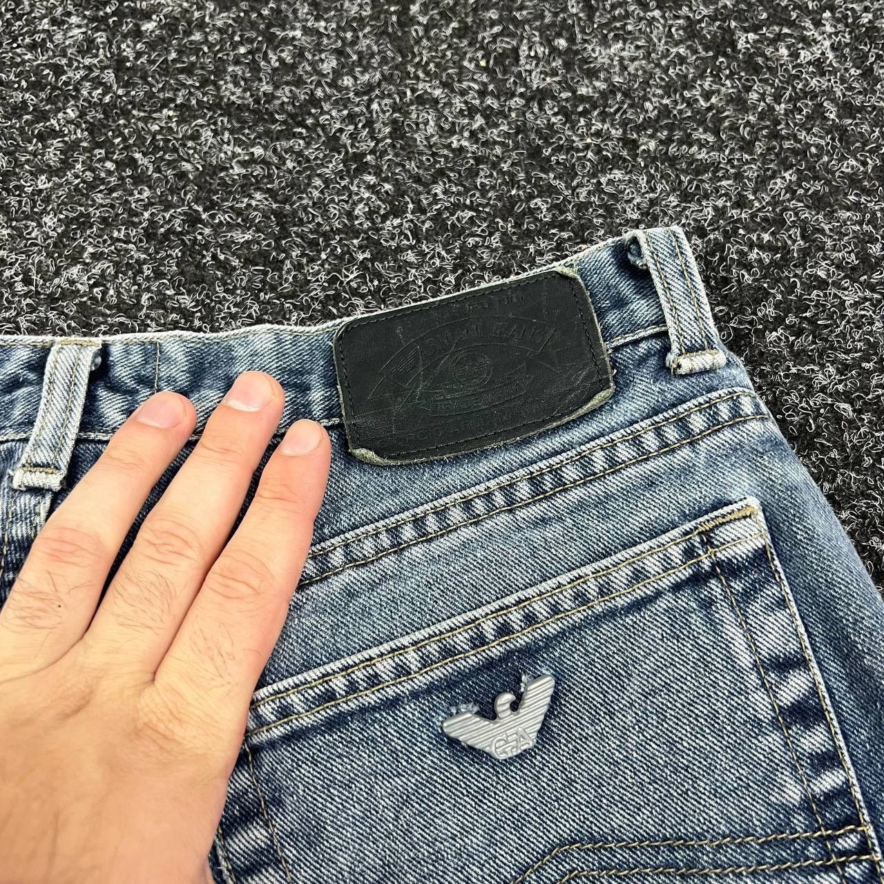 Armani Armani Jeans Denim Vintage Distressed Metal Logo Avany Garde Size US 30 / EU 46 - 3 Thumbnail