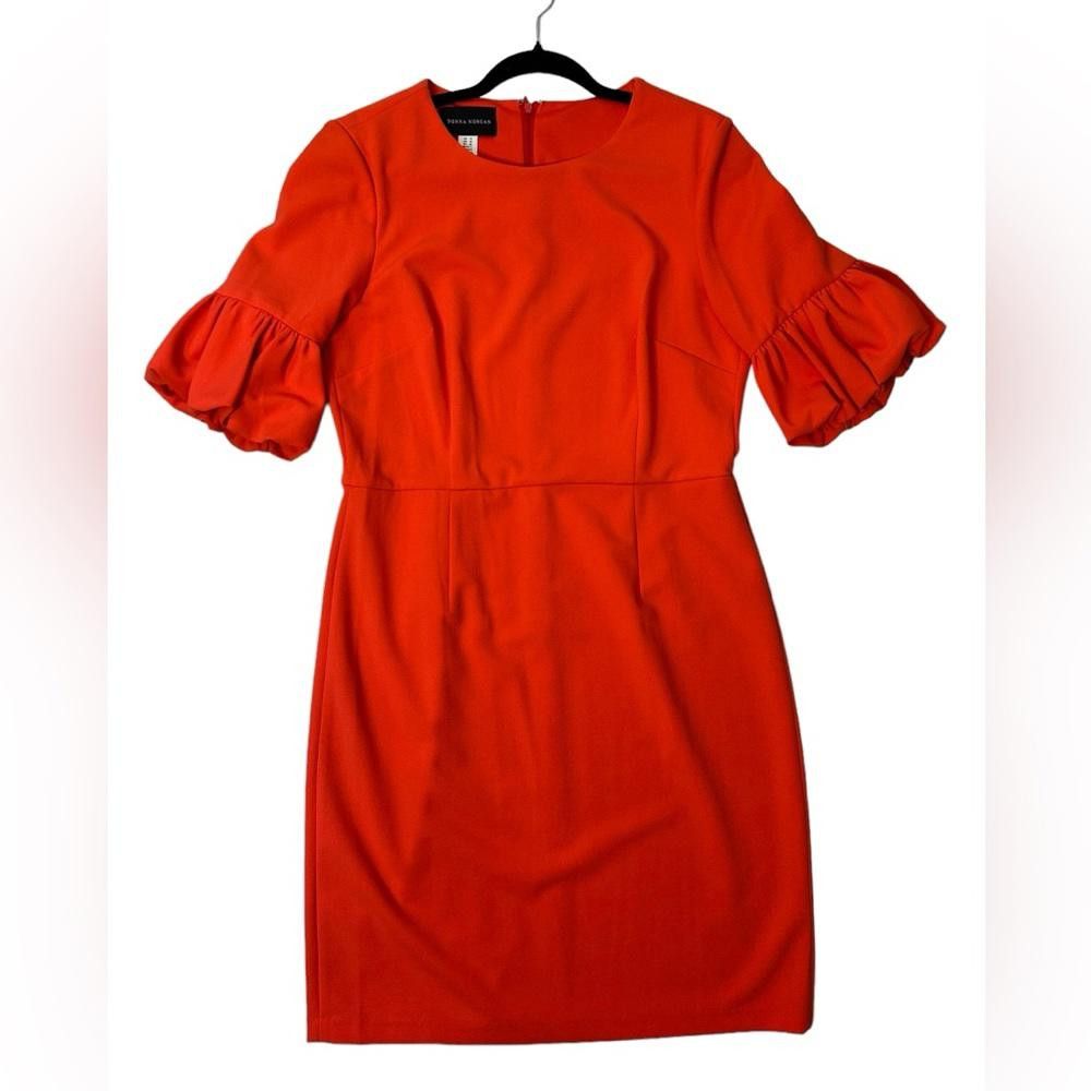 Designer Donna Morgan l NWT Scarlett Mid Length Sheath Dress 12 Size XL / US 12-14 / IT 48-50 - 2 Thumbnail