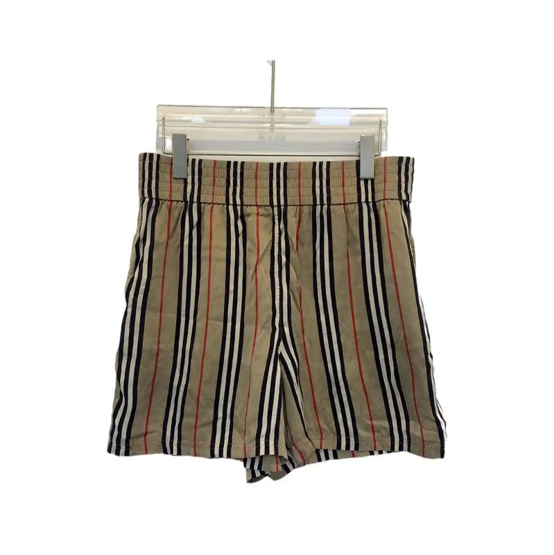 Burberry Burberry Men's Summer Khaki Stripe Shorts Size US 32 / EU 48 - 1 Thumbnail