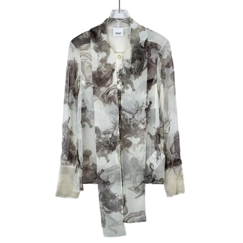 Burberry Burberry Colorful Silk Women's Shirt Size XS / US 0-2 / IT 36-38 - 1 Thumbnail
