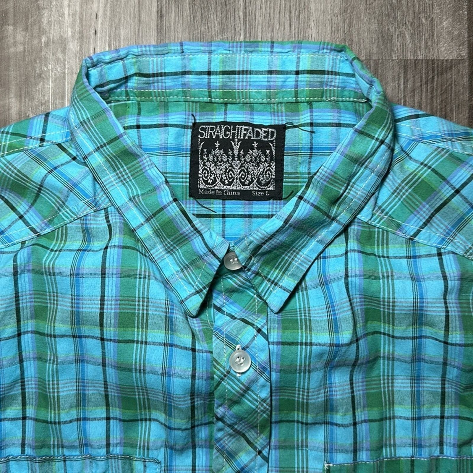 Other StraightFaded Long Sleeve Button Down - Large Size US L / EU 52-54 / 3 - 6 Thumbnail