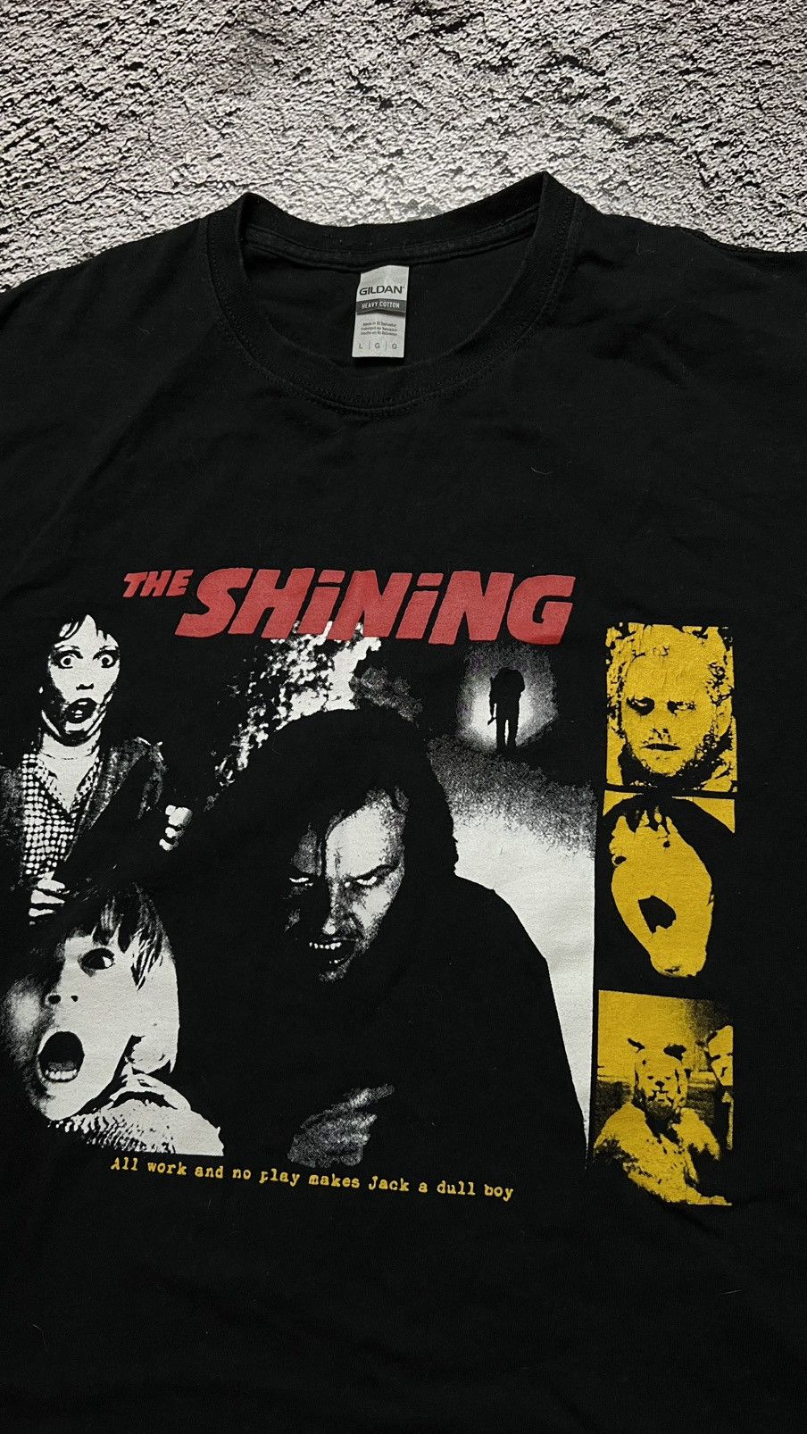 Gildan Vintage the shining Stephen king Stanley Kubrick T shirt Size US L / EU 52-54 / 3 - 3 Thumbnail