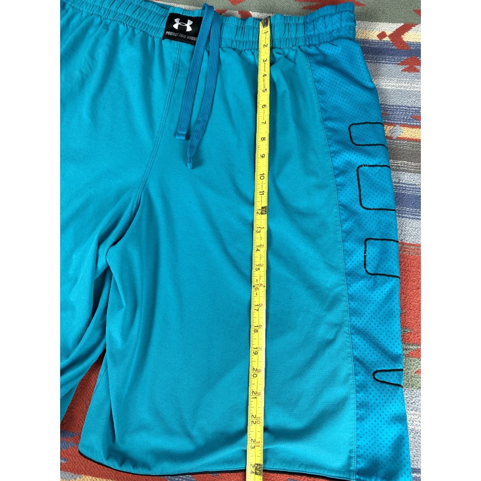 Under Armour VINTAGE UA Under Armour Mens Athletic Shorts Gym Basketball Loose XL Aqua Athletic Mens XL Blue Size US 36 / EU 52 - 7 Thumbnail