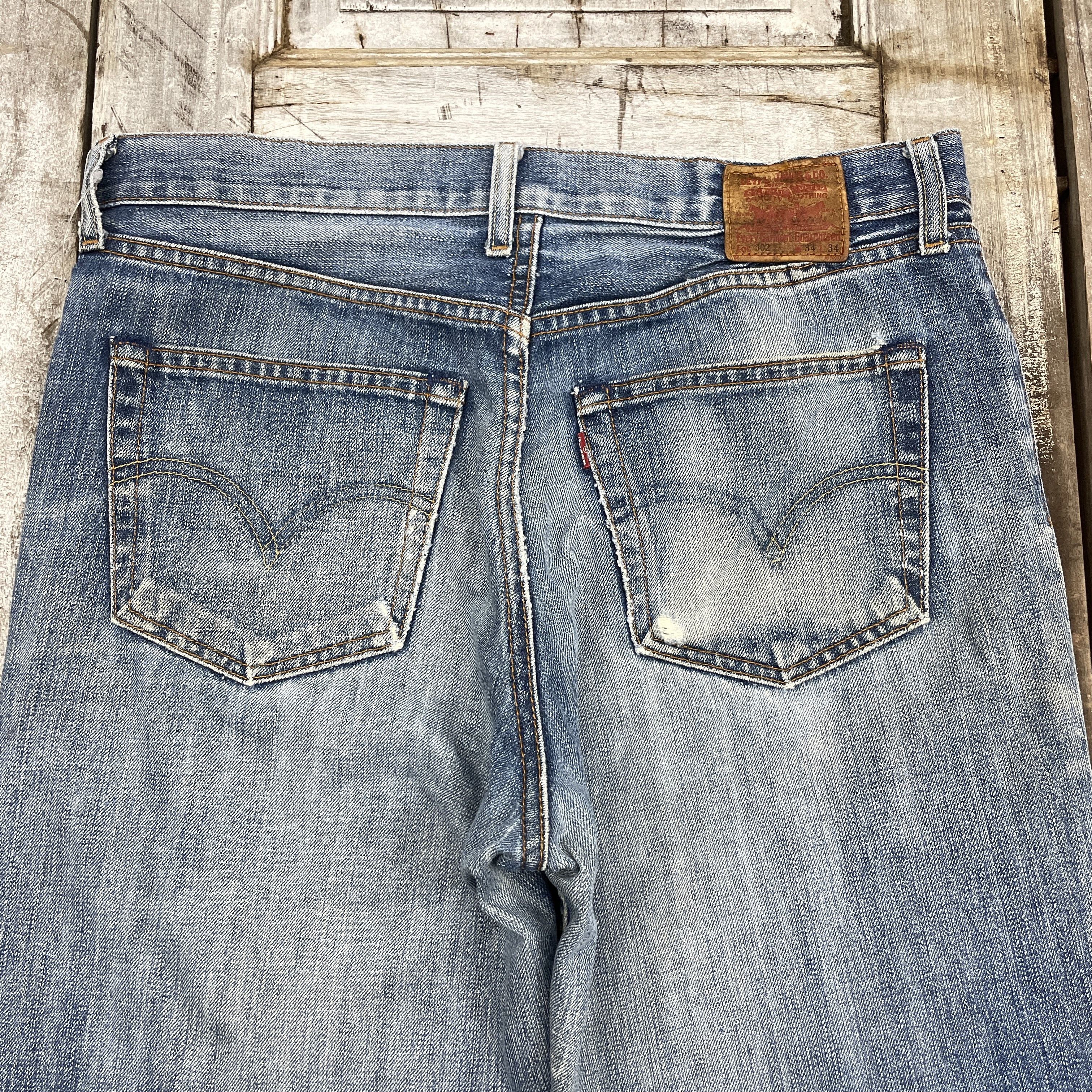 Japanese Brand Vintage Levi's 502 Distressed Jeans - wc 302 Size US 33 - 4 Thumbnail