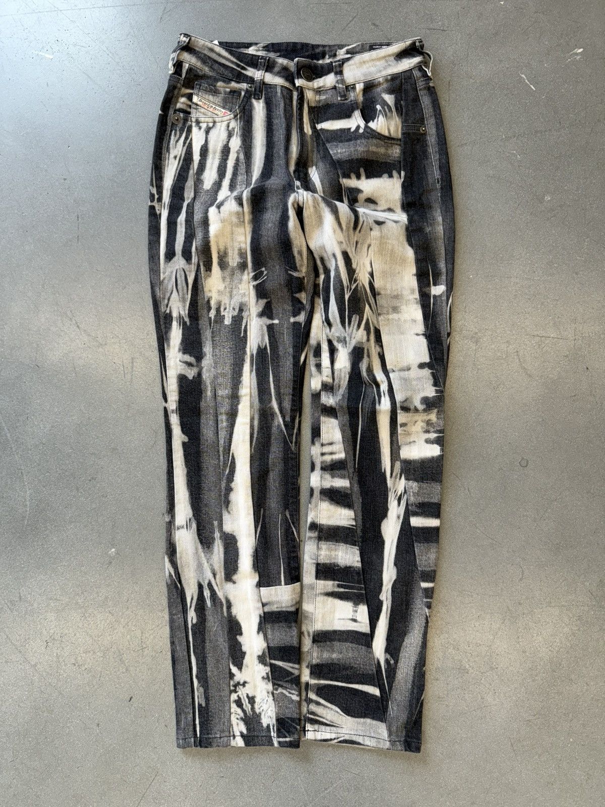 Diesel Diesel Industry Denim Division Archival Cowhide Leather Pant Size US 27 - 1 Thumbnail