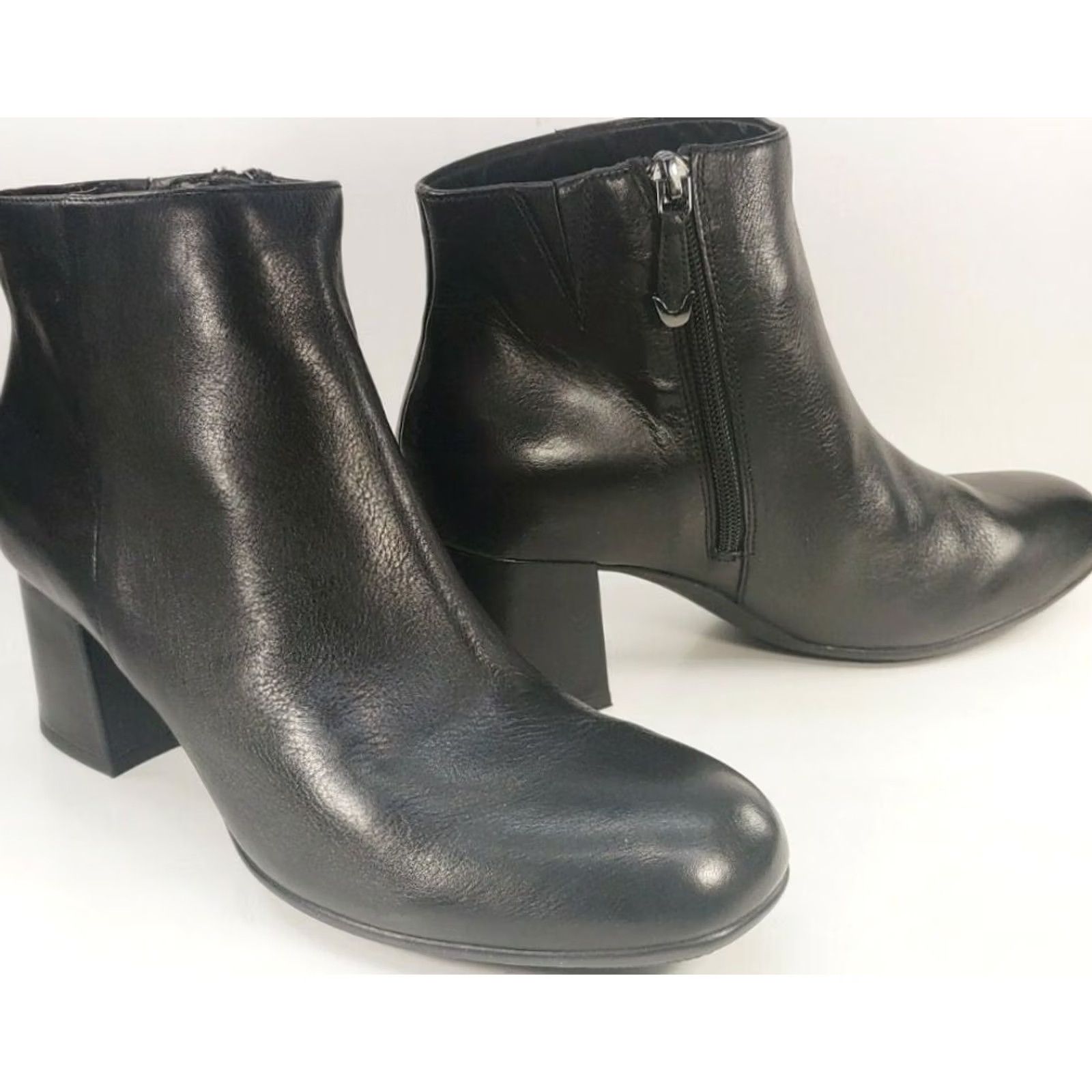 Vintage Earthies Apollo Soft Leather Boots Black Women's Casual 9.5B Size L / US 10 / IT 46 - 2 Thumbnail