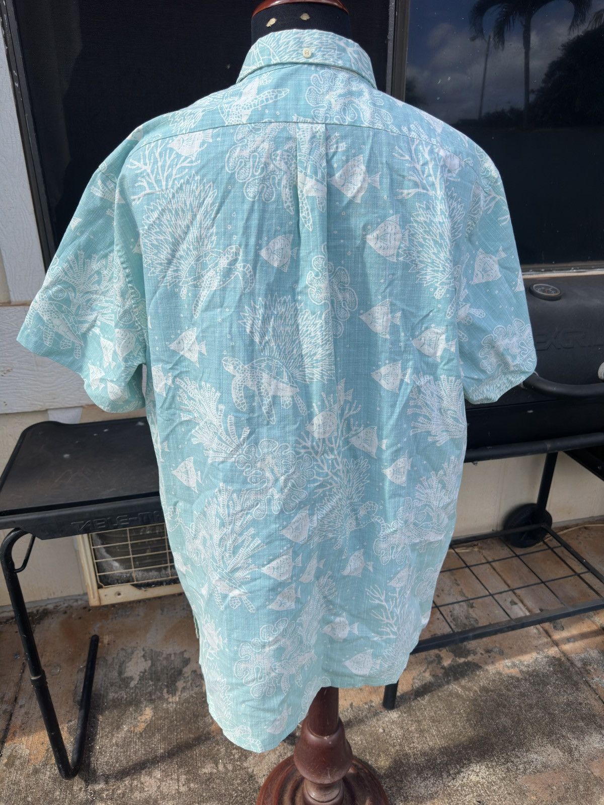 Reyn Spooner PreOwned Reyn Spooner Hawaiian Print Green Men's XXL Size US XXL / EU 58 / 5 - 2 Thumbnail