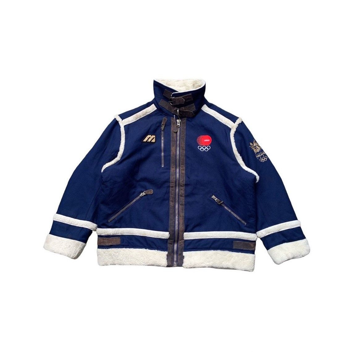 Mizuno Vintage 1998 Mizuno Nagano Olympic Sherpa Jacket Japan Size US S / EU 44-46 / 1 - 2 Thumbnail